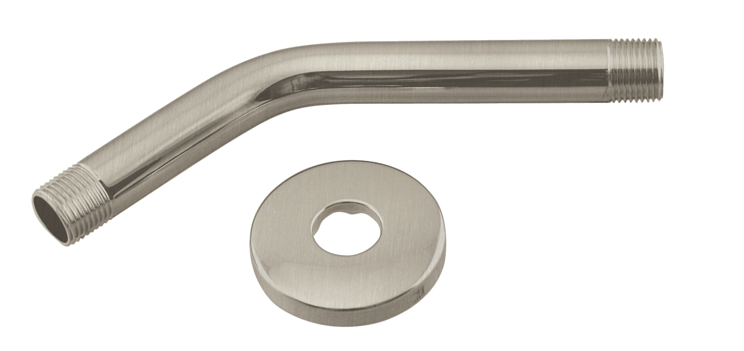 WESTBRASS D301-1-07 Satin nickel 8-Inches Universal Shower Shower arm 0.5-Inches -ID