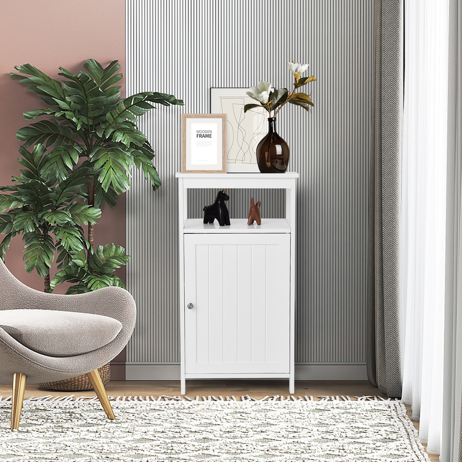 Costway CSHY006385 Linen-Cabinets - View #4