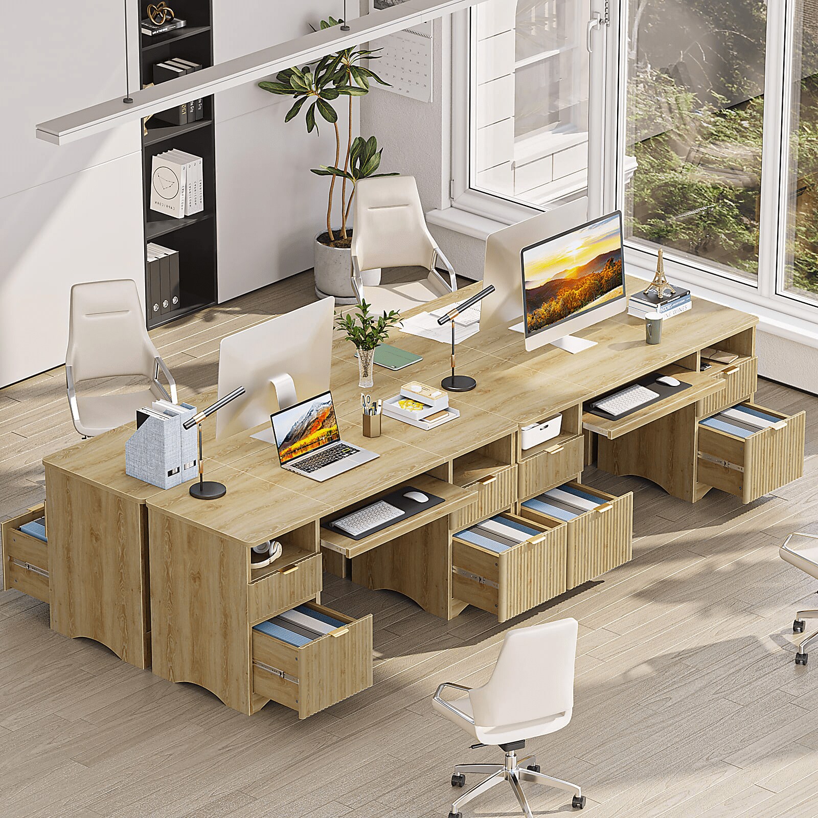 Bestier LOW-H106115K-LOG desks - View #3