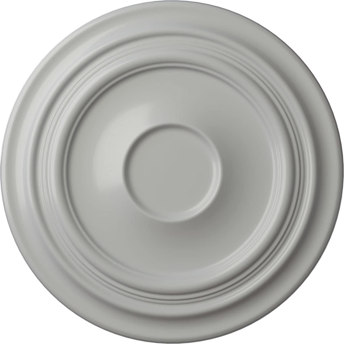 Ekena Millwork CM24TRFRF Traditional 24.375-in W x 24.375-in L Traditional Painted Frost Polyurethane Whole Ceiling Medallion
