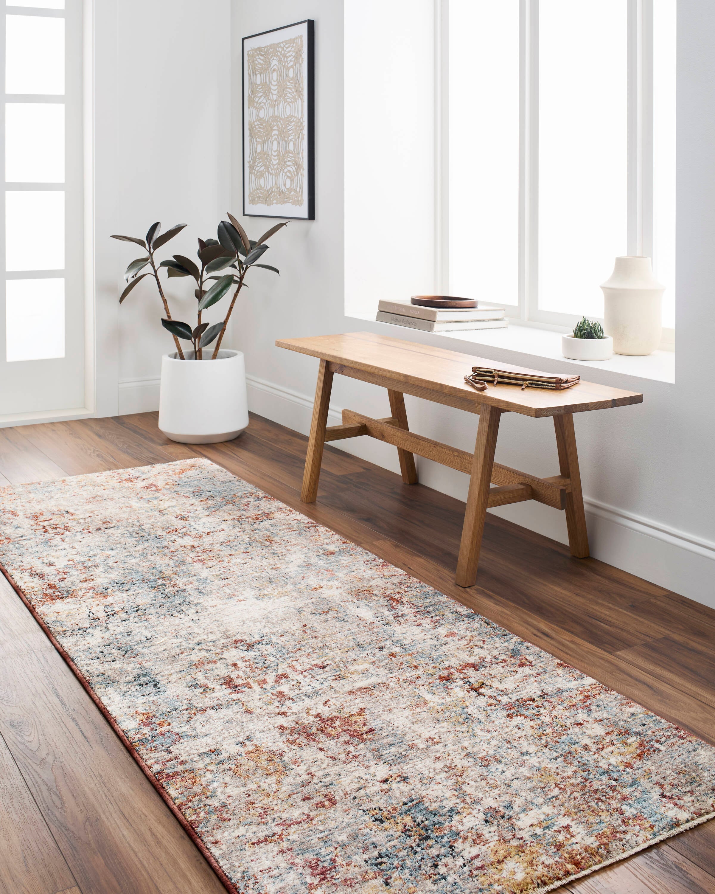 Origin 21 River Embers 2 X 8 (ft) Indoor Abstract Runner Rug