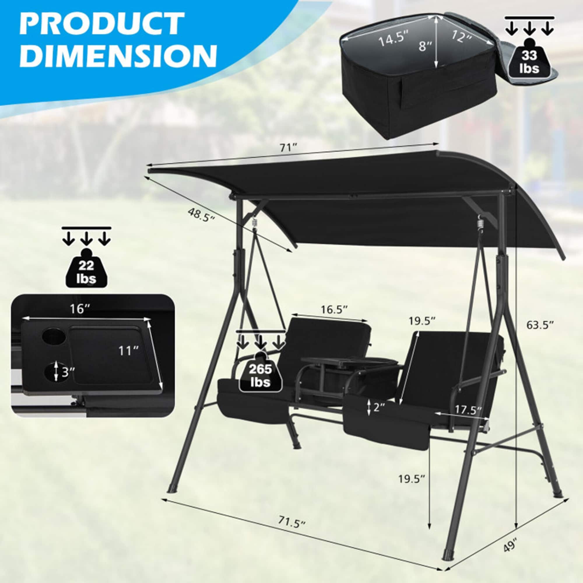 Mondawe MA-YU005BGBR Swing-Gliders - View #10