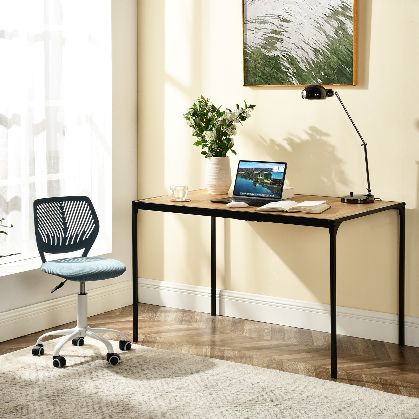 Homy Casa CARNATION CU BLUE Office-Chairs - View #2