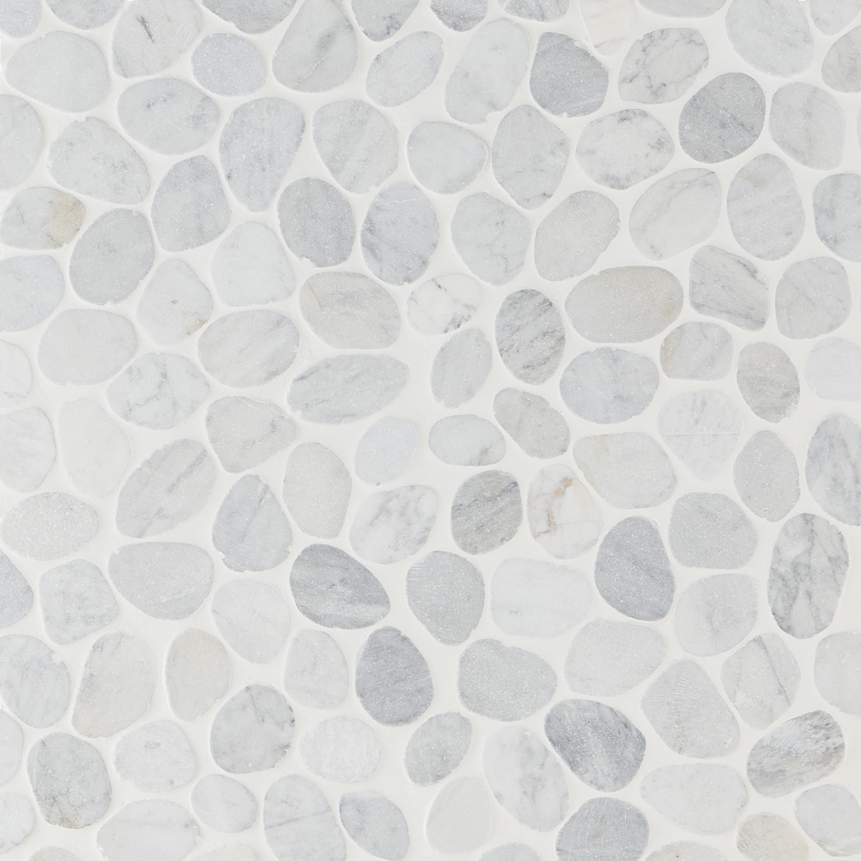 Artmore Tile EXT3RD106663 Landscape Carrara 12-in x 12-in Natural Natural stone Stone look Pebble Mosaic Floor and Wall Tile ( 0.97-sq ft Piece )