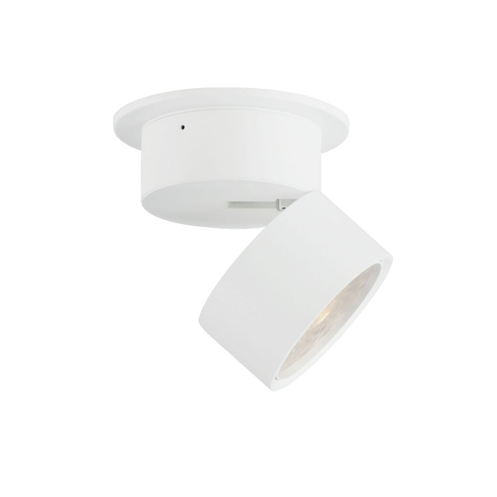 Maxim Lighting 86242WT Swinger 1 - Light White - LED Aluminum And Glass Flush Mount Light