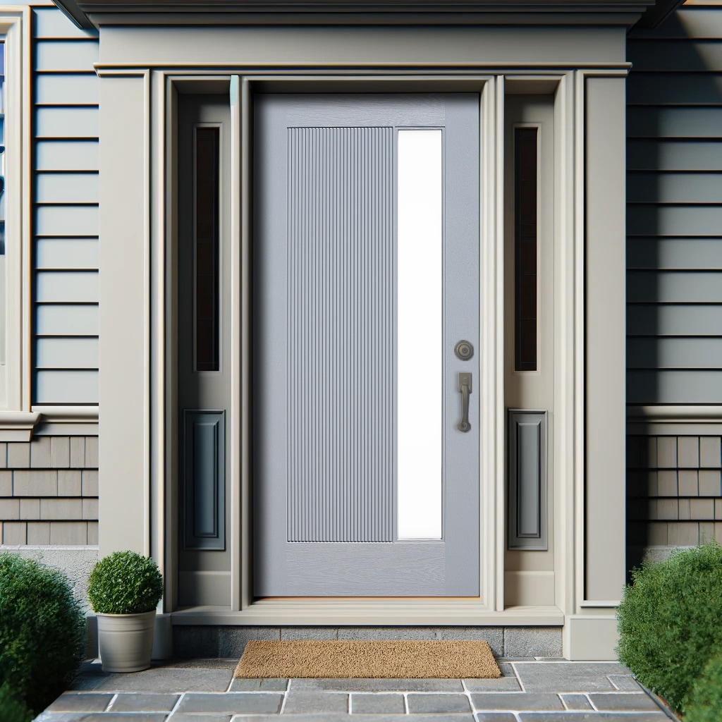 CALHOME PU3-GRAY-S-80X36 Entry-Doors - View #2