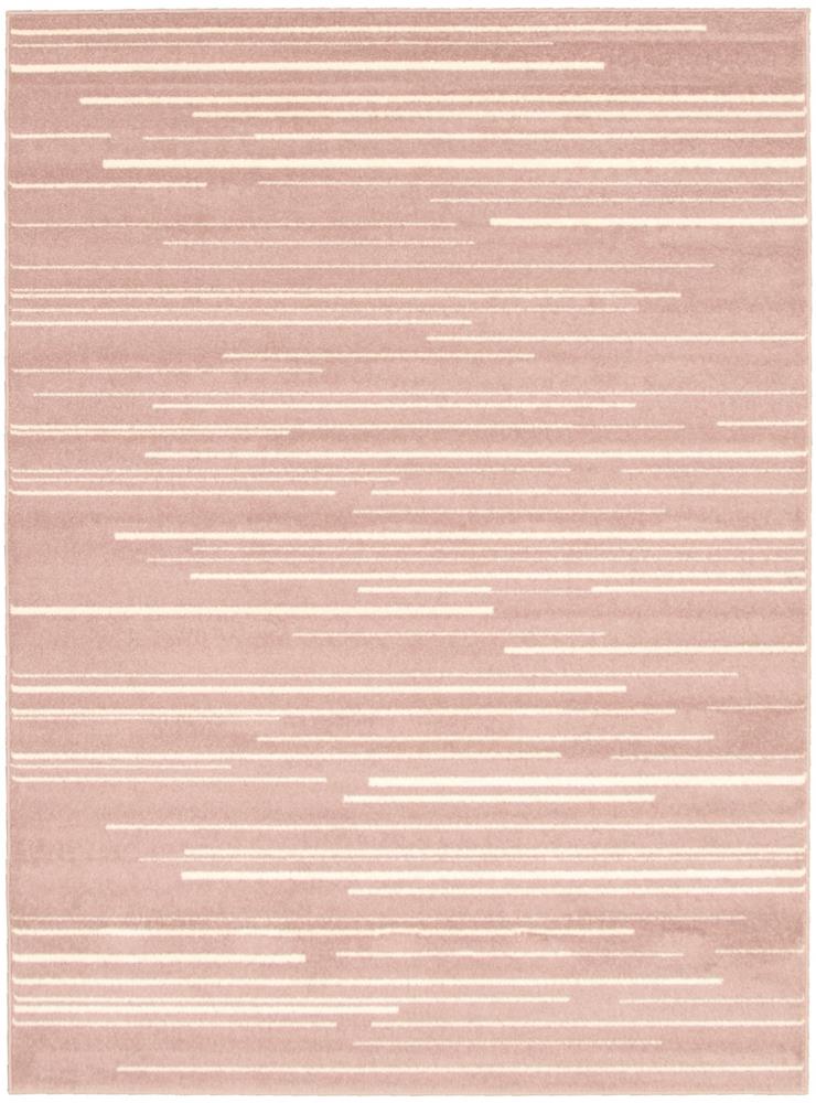 ECARPETGALLERY 315465 Fika 5 x 7 (ft) Loomed Polypropylene Pink Cream Rectangular Indoor Bohemian/Eclectic Area rug