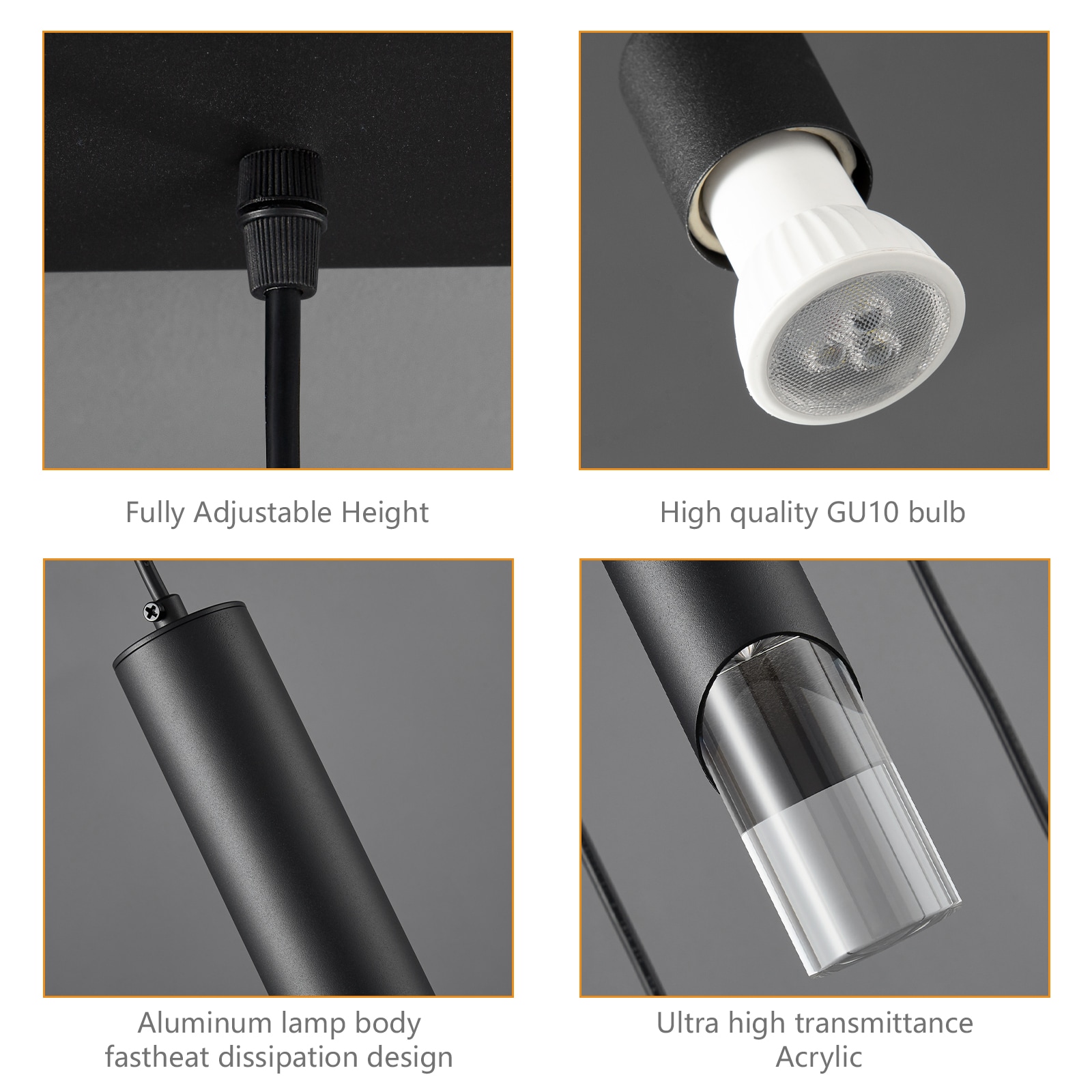 ZHLLMQ BLACK4C-LIGHT Pendant-Lights - View #3