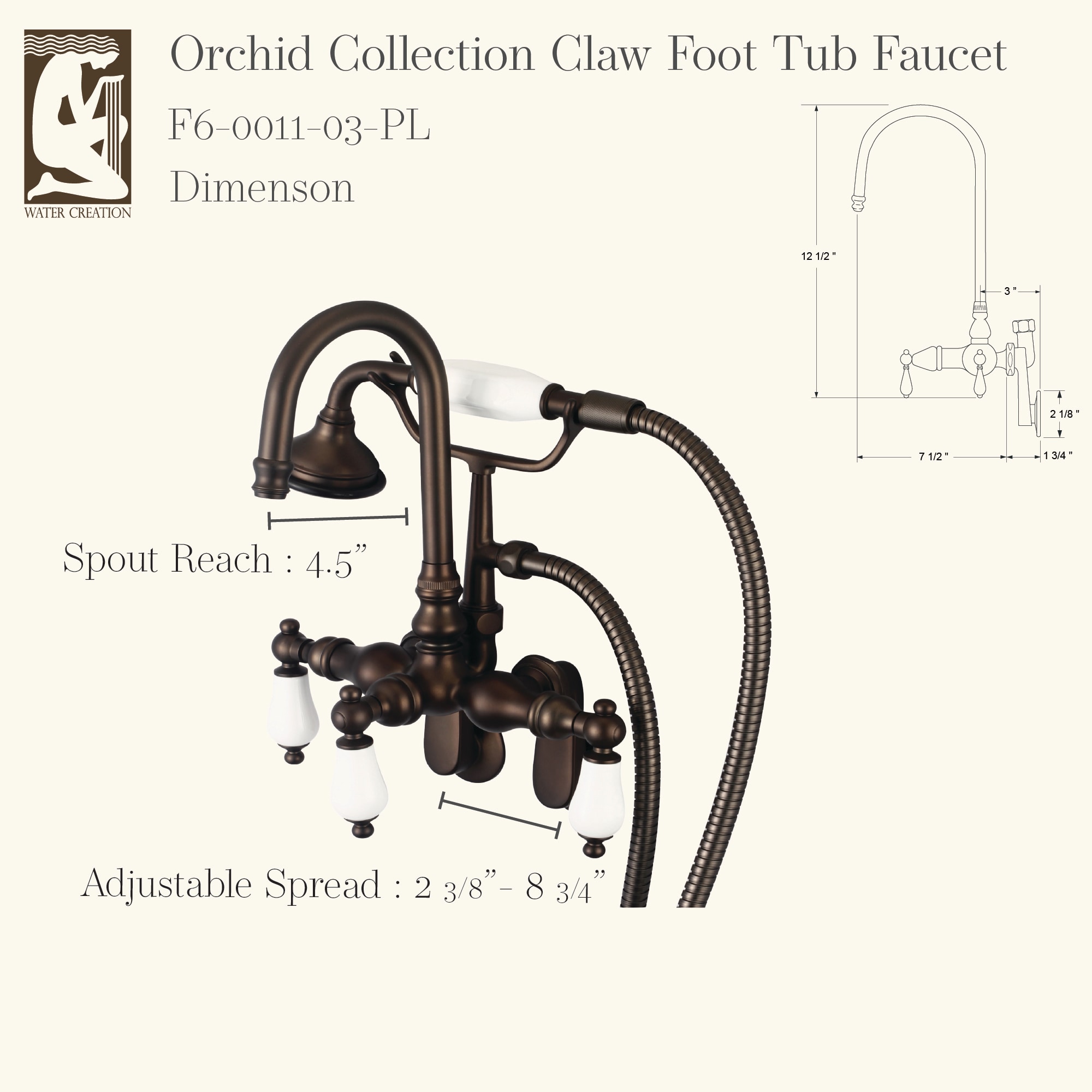 Water Creation F6-0011-03-PL Roman-Tub-Faucets - View #3