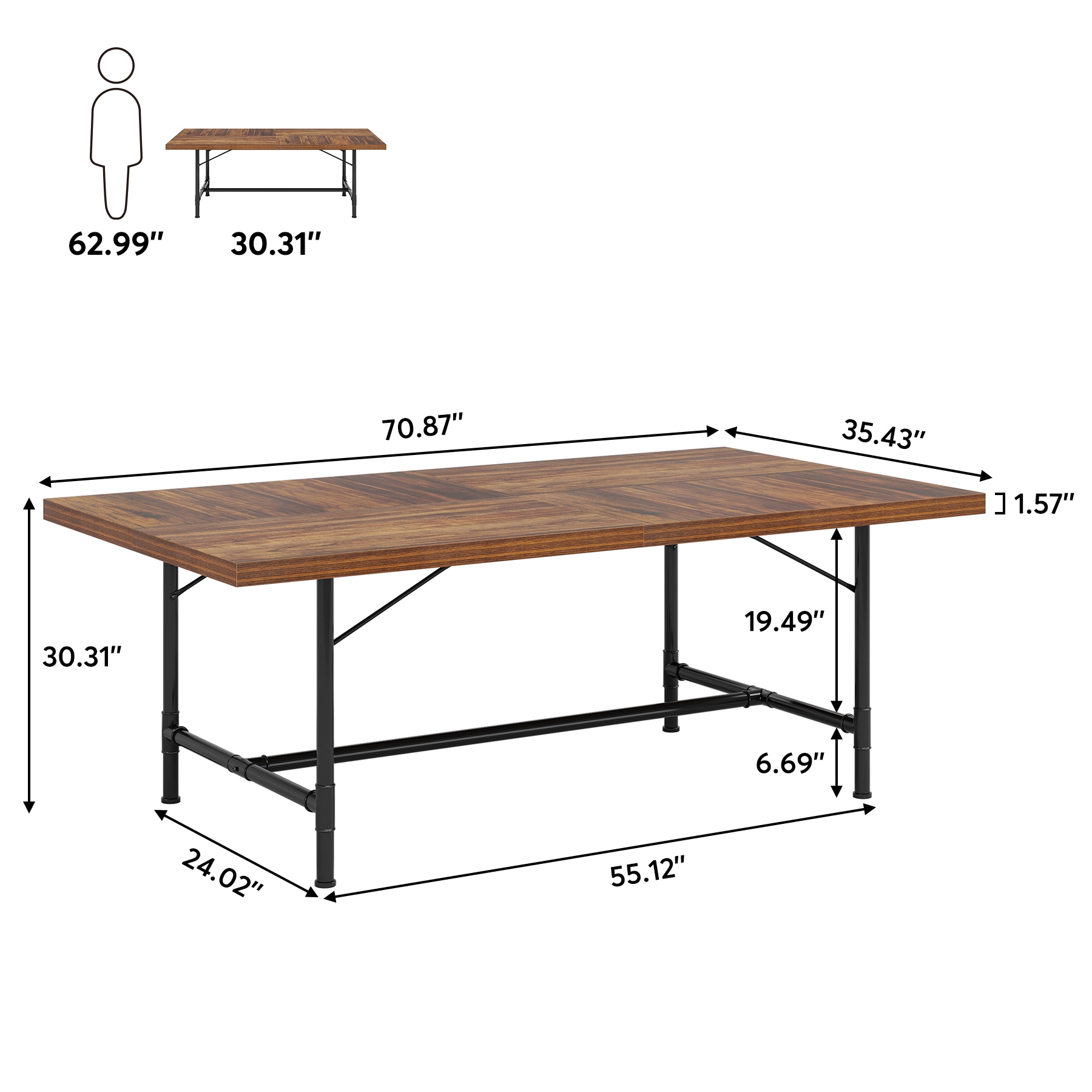 Fnova LWTJ-C0867 Dining-Tables - View #3