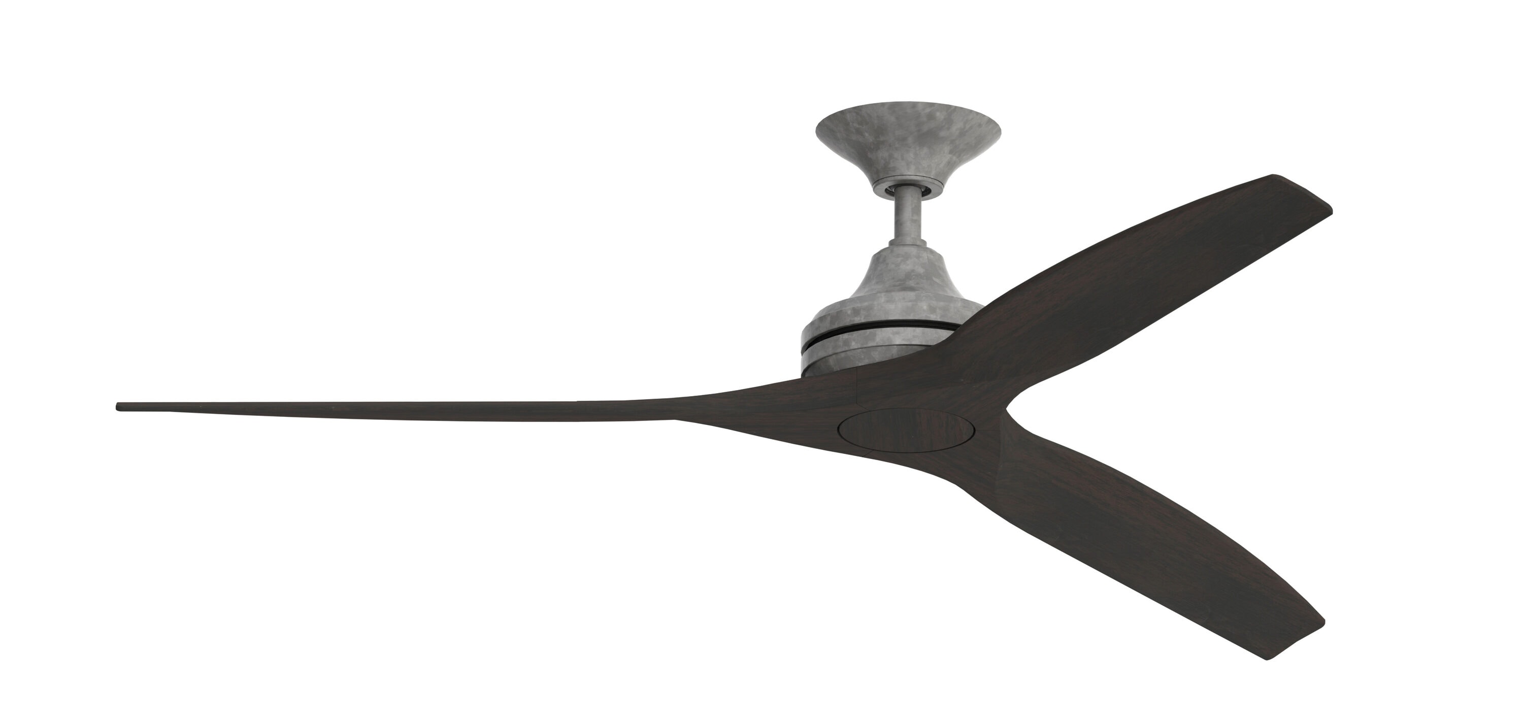 Fanimation Spitfire 60-in Galvanized Indoor/Outdoor Smart Ceiling Fan with Remote (3-Blade)