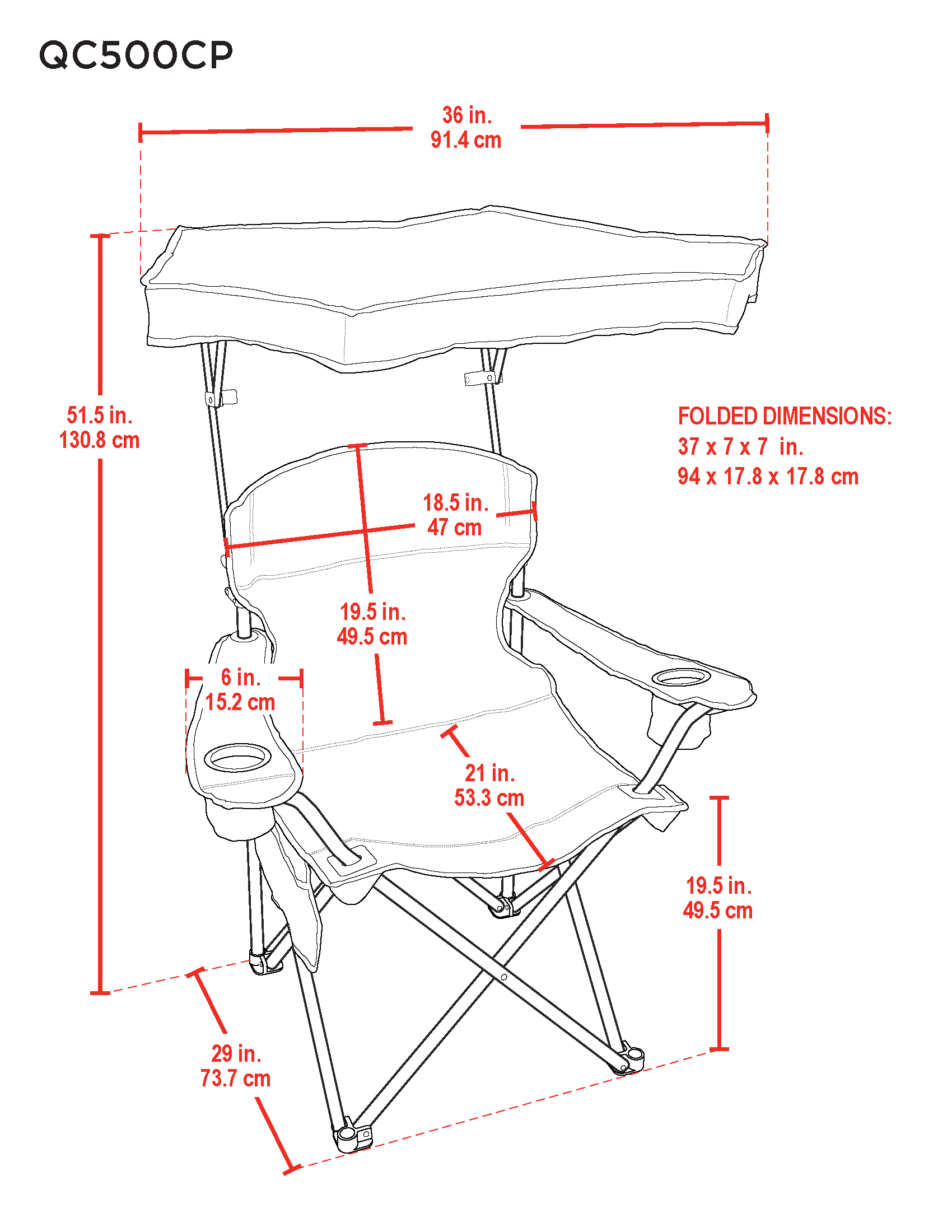 ShelterLogic GRQR370-454-1 Beach-Camping-Chairs - View #3