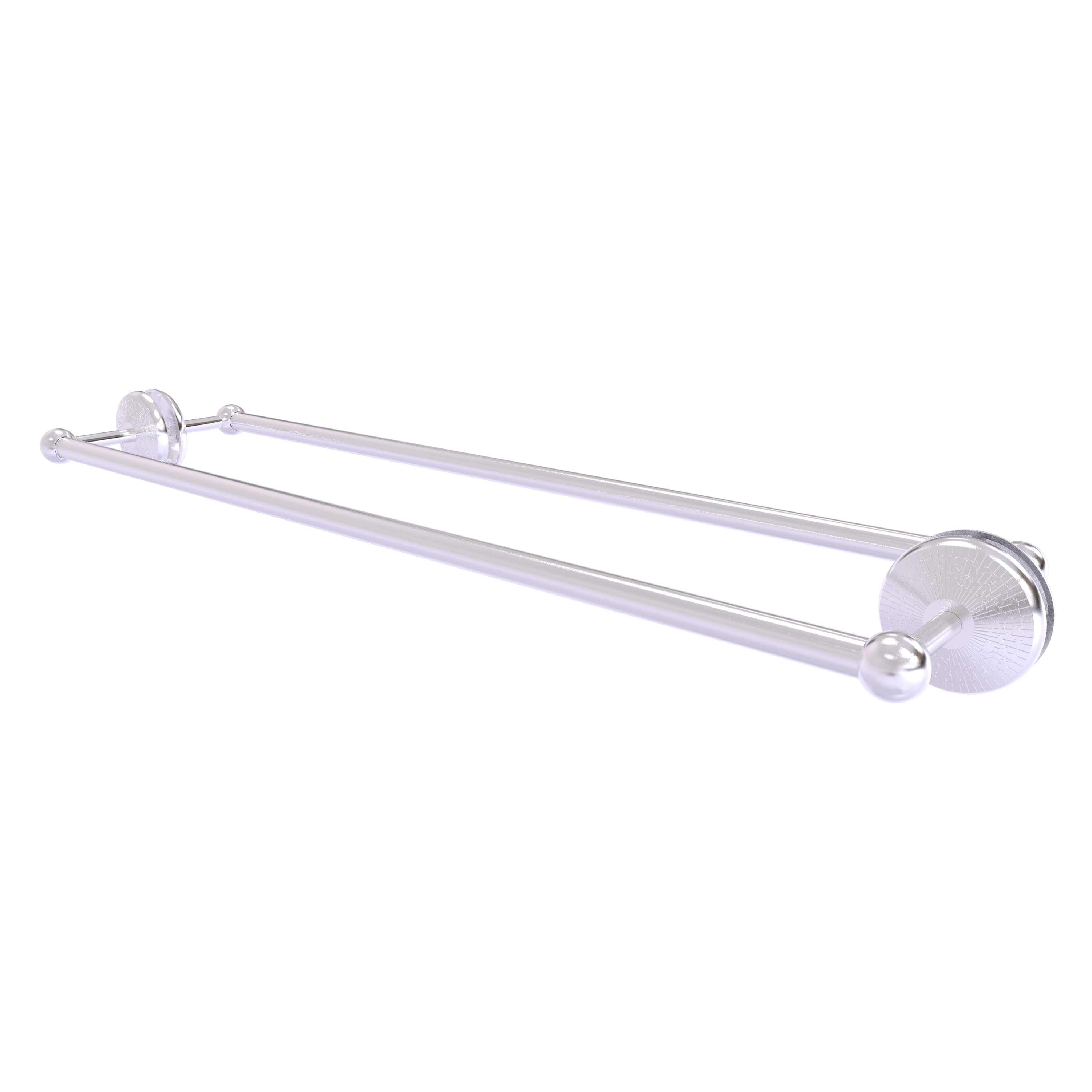Allied Brass MC-41-BB-30-SCH Monte Carlo 30-in double Satin Chrome Wall mount Double Towel Bar