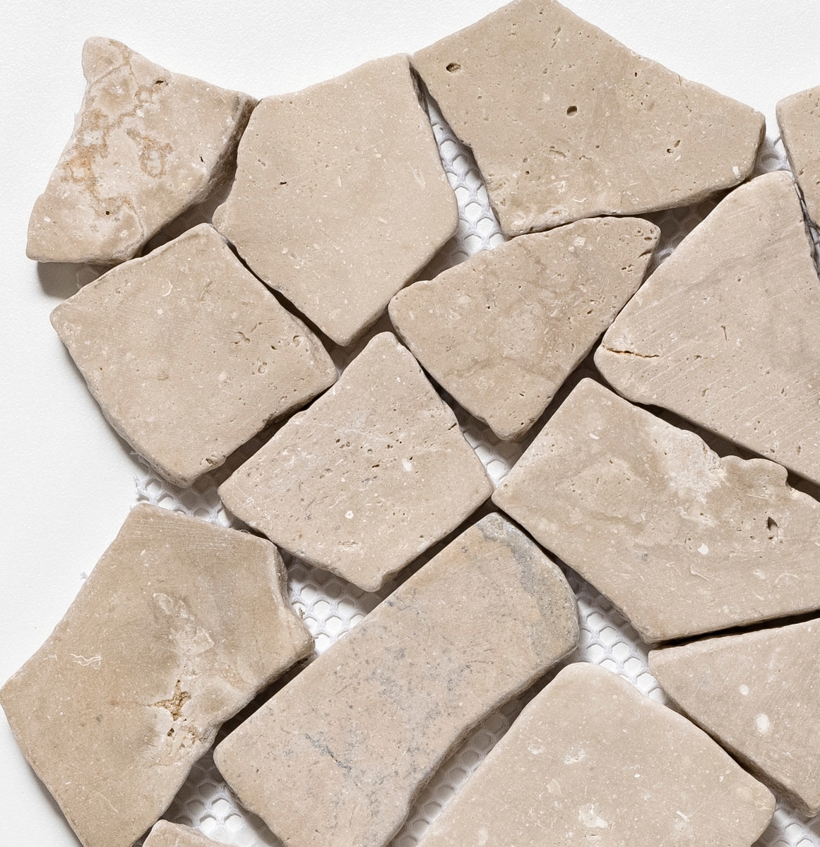CRUZ BAY STUDIO ULSC5X7XR3RTN Sample- Fit Mosaic Tan 4-in x 6-in Tumbled Floor and Wall Tile