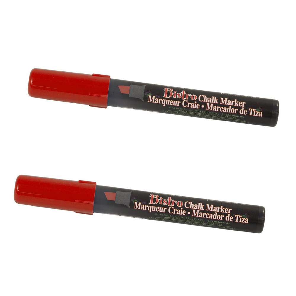 Jam Paper Markers, Chisel Tip Chalk Marker, Red, Sold Individually