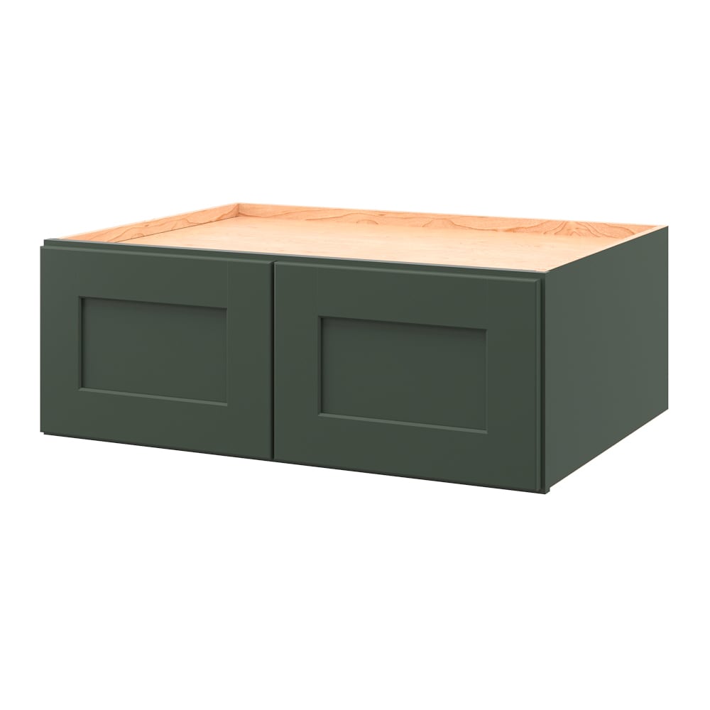 allen + roth 845GW Galway 33-in W x 12-in H x 24-in D Sage Wall Fully assembled Cabinet (Flat Panel Shaker)