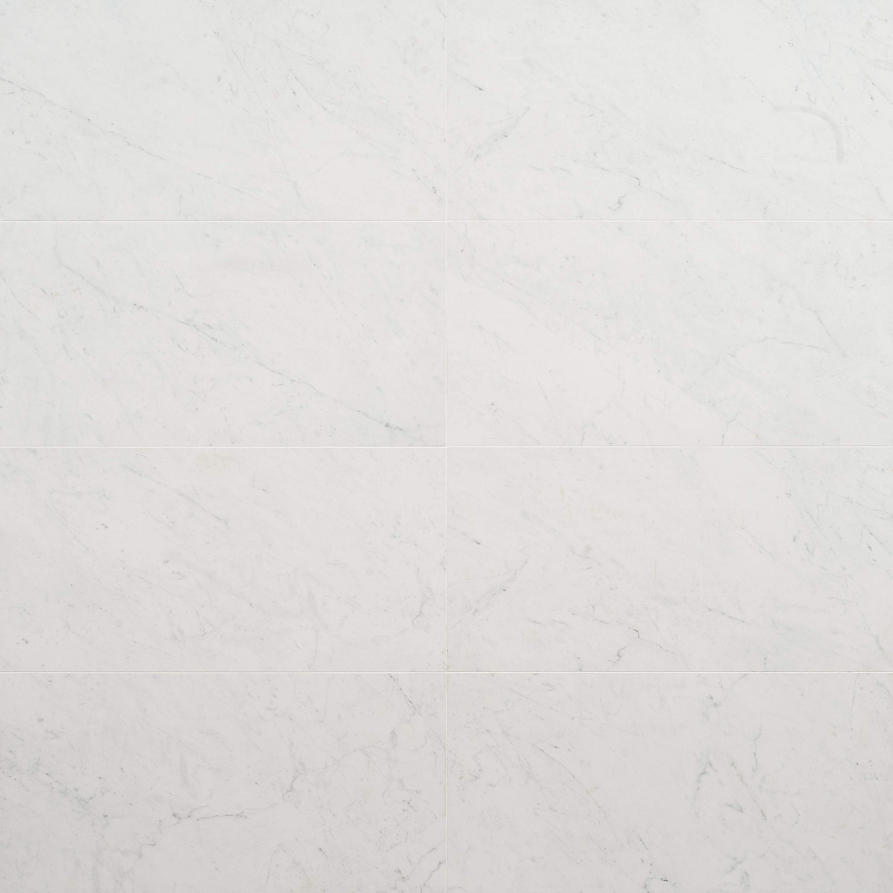 Saroshi 12" x 24" Matte White Marble Look Porcelain Tile