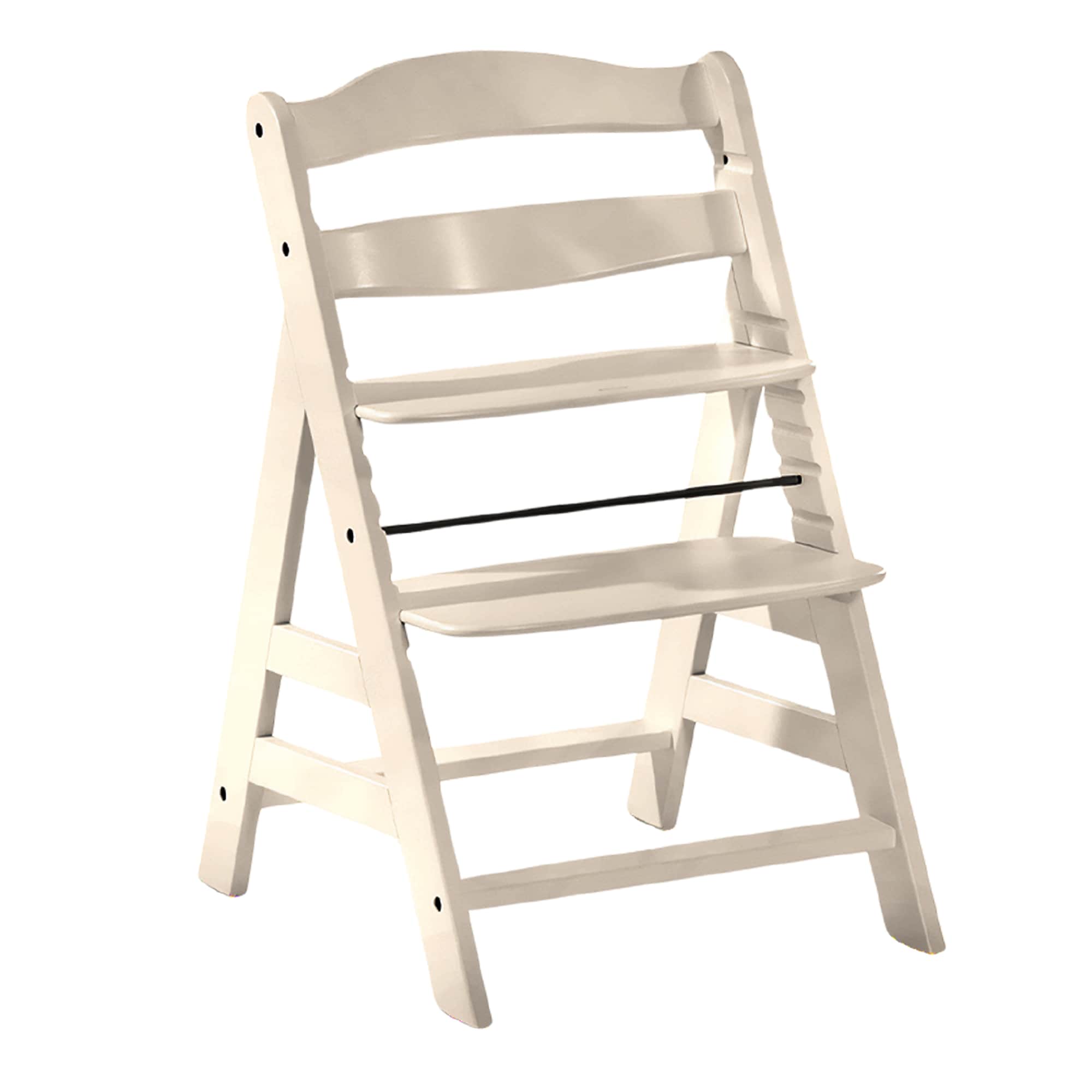 hauck  Alphaand Grow Along Seat Adjustable Wooden Chair Beechwood Vanilla Finish