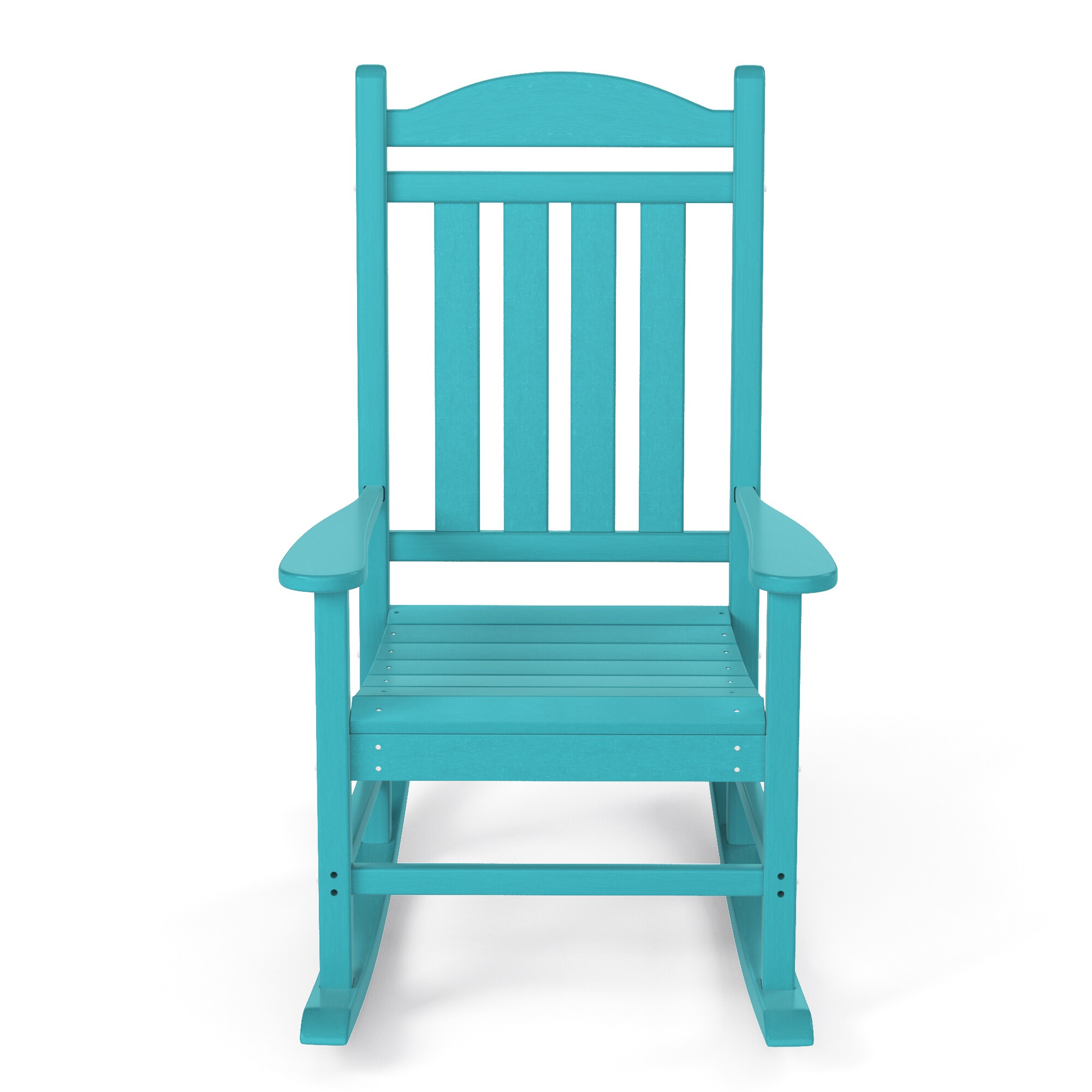 Poly furniture HDPE Plastic Front Porch Outdoor Rocking Chair Lake Blue ...