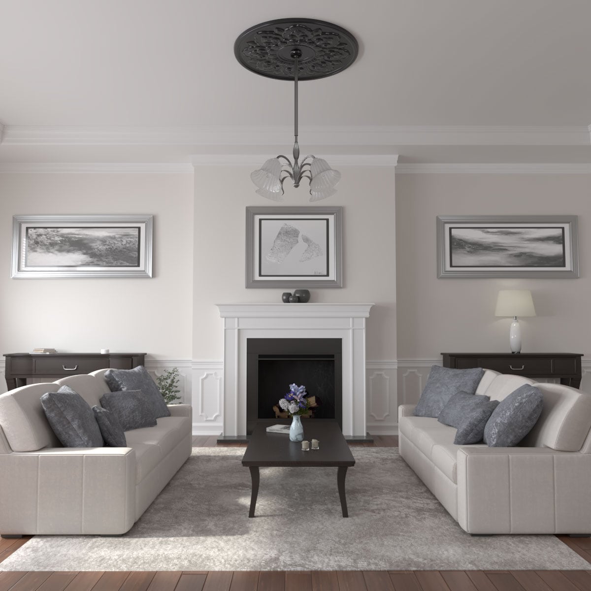 Ekena Millwork CM50LOBLF Ceiling-Medallions - View #4
