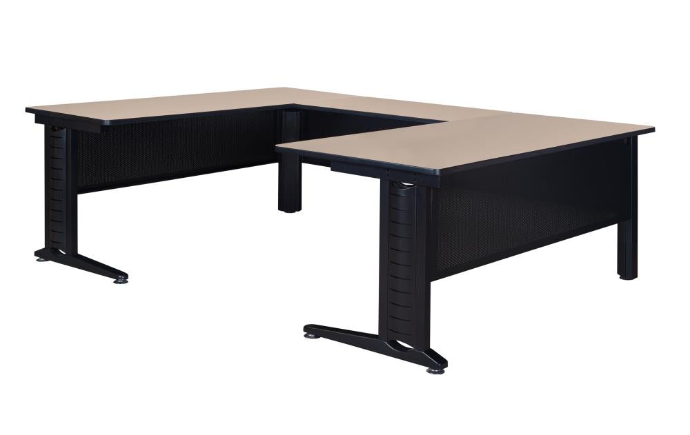 Regency MUDS723048BE Fusion 102-in White Modern/Contemporary U-shaped Desk