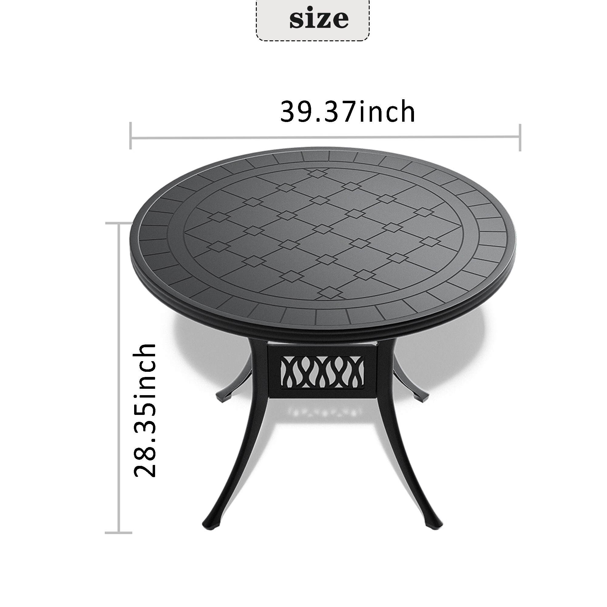 Kahomvis NICE-QP1092-011 Patio-Tables - View #3