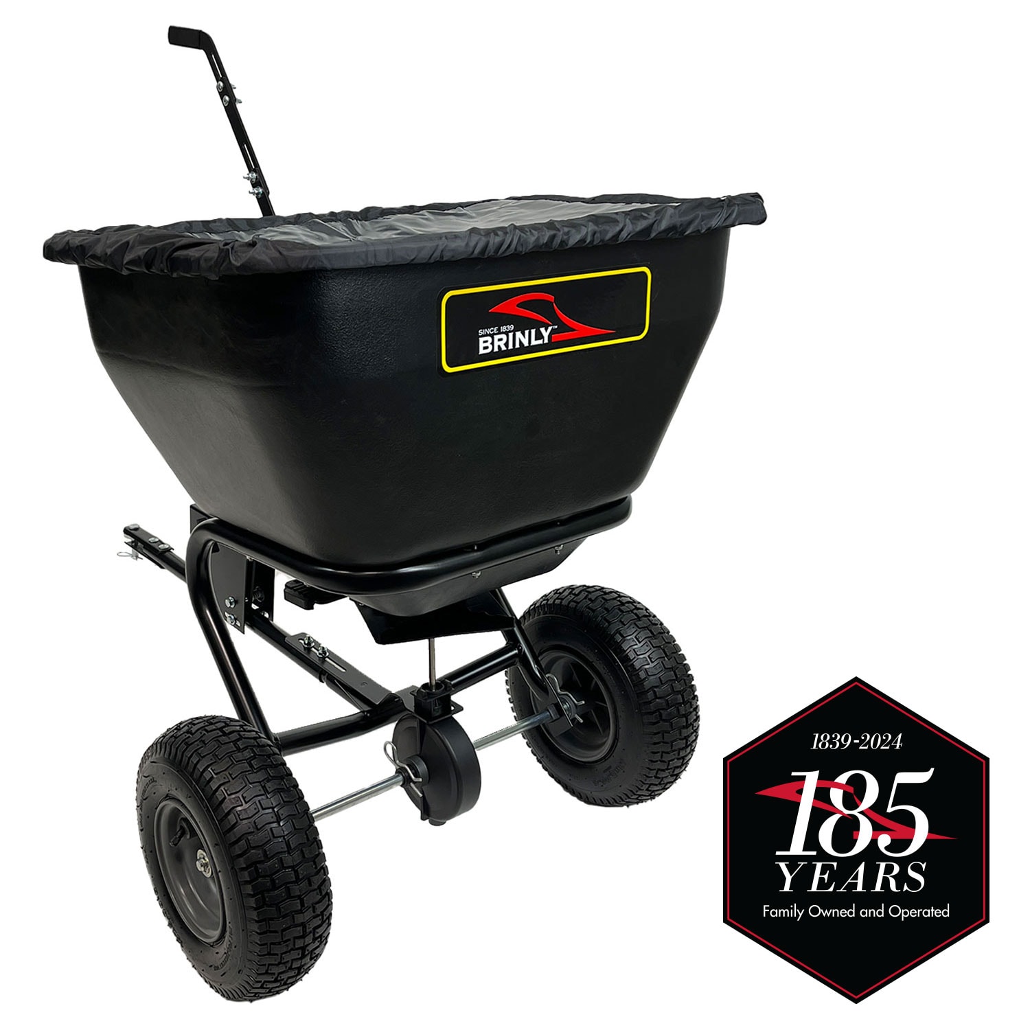 Brinly BS361BH-A 175-lb Capacity Broadcast Tow-Behind Spreader