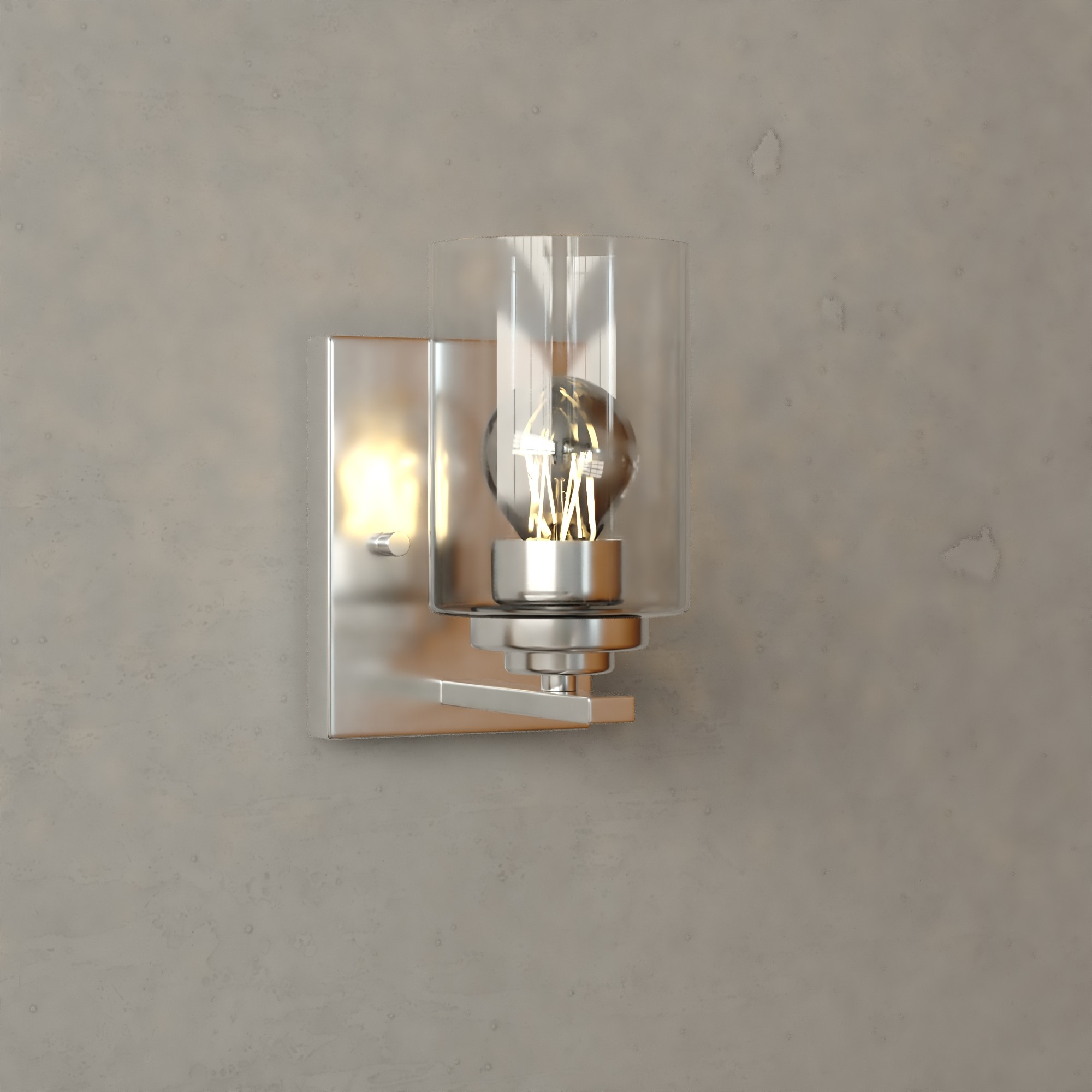 Cascadia W0524 Park Ridge 4.75-in 1 -Light Satin Nickel Transitional Vanity light