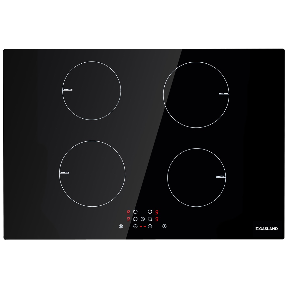 GASLAND H77BF 30-in 4 burners Black Induction Cooktop