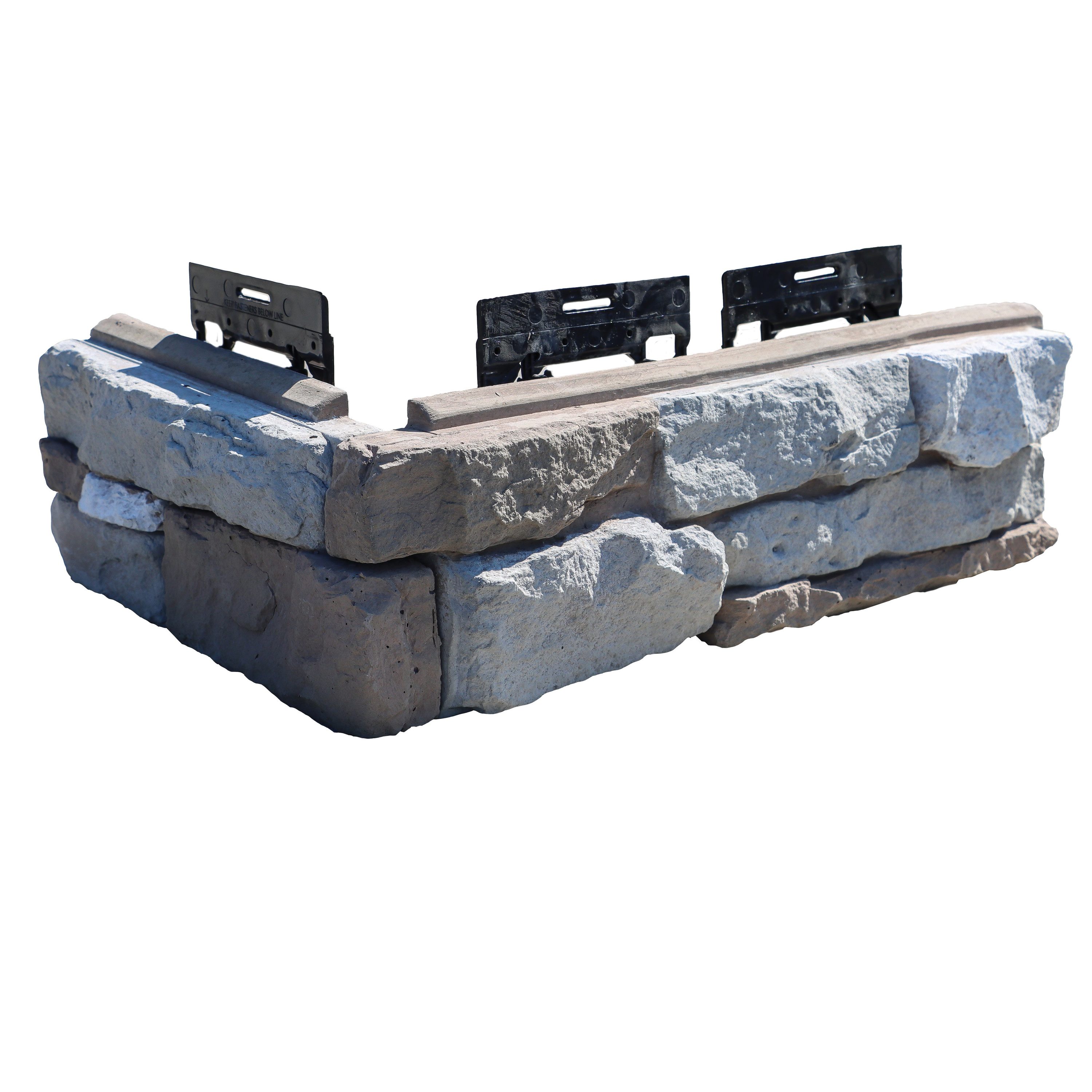 M-Rock ROANECORNER Roane Ledge Stone Corner 1.66 Linear feet Multi Stone veneer