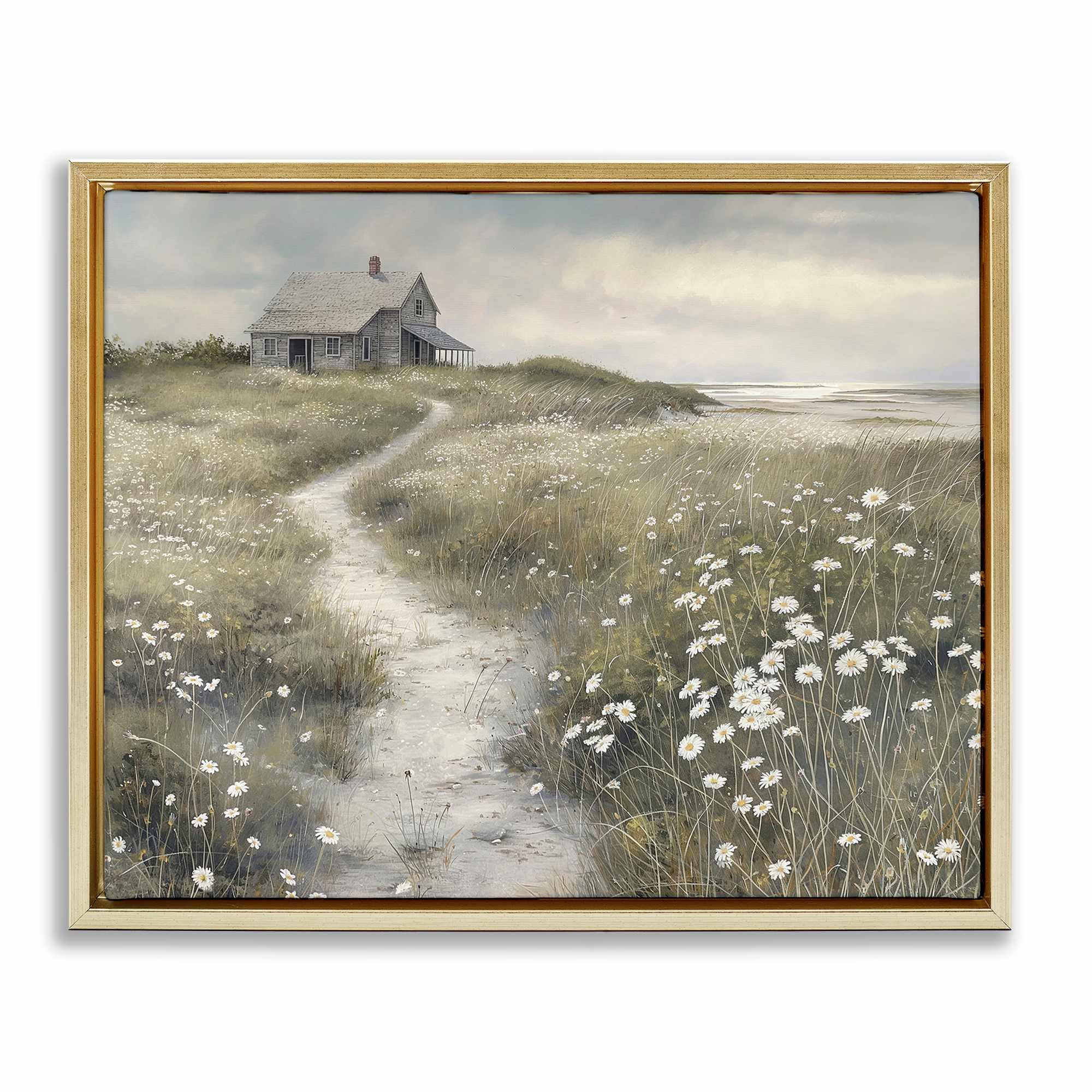 Stupell Industries BT-340-FFG-16X20 Path To Coastal Cottage Floating Frame design by Imagine It Images