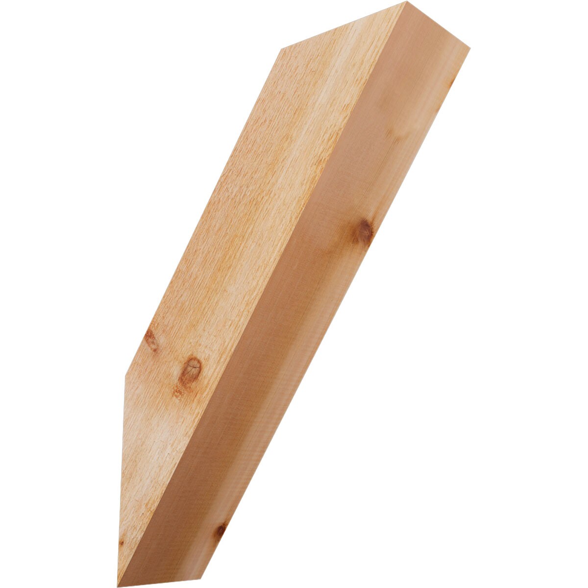 Ekena Millwork BRC06X18X26TRA00RWR 6-in x 18-in x 26-in Western Red Cedar Unfinished Wood Traditional rough sawn