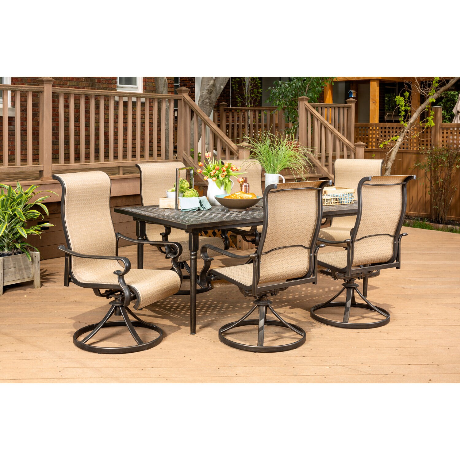 Hanover BRIGDN7PCSW6-EX Patio-Dining-Sets - View #8