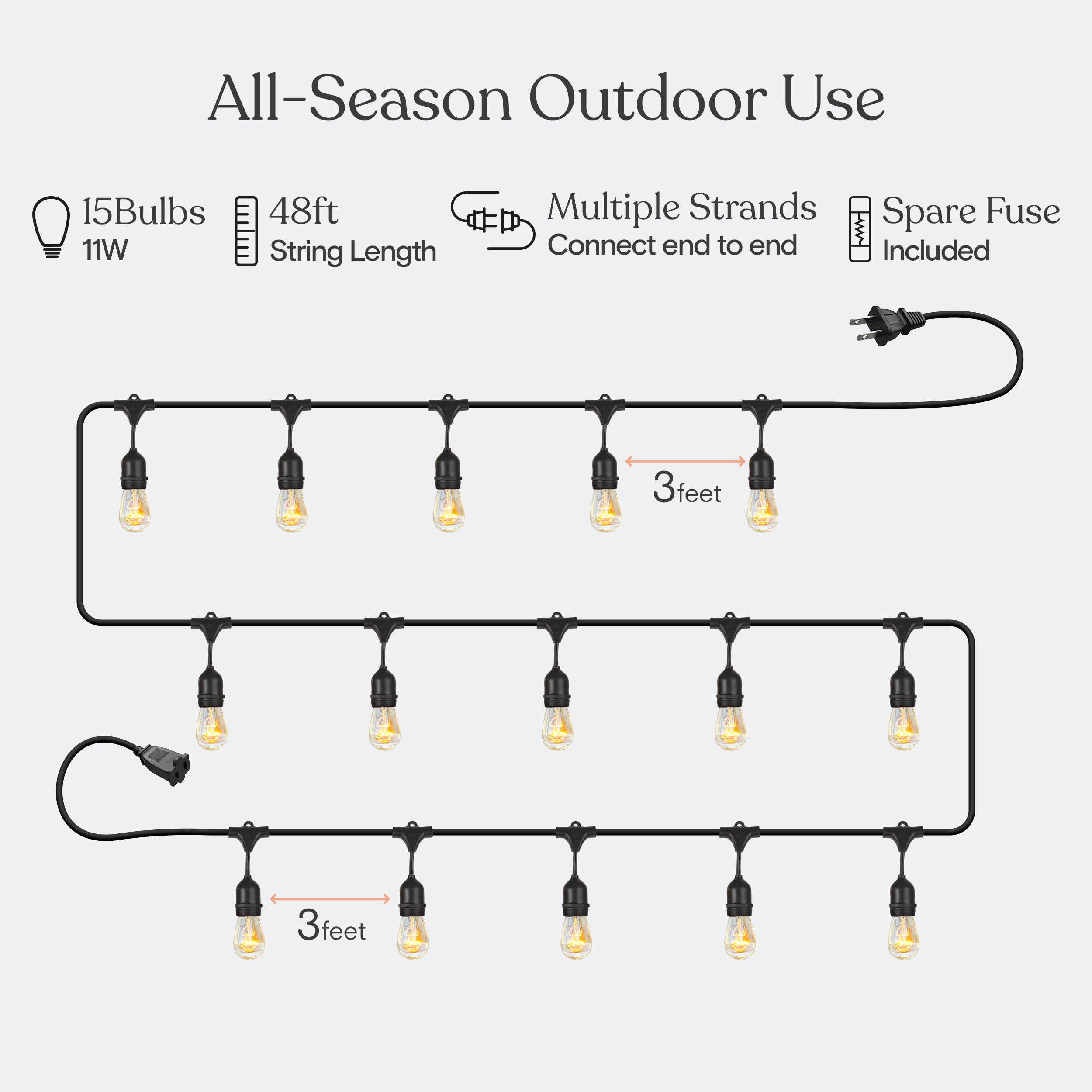 Brightech AMB-11W-48 Patio-String-Lights - View #5