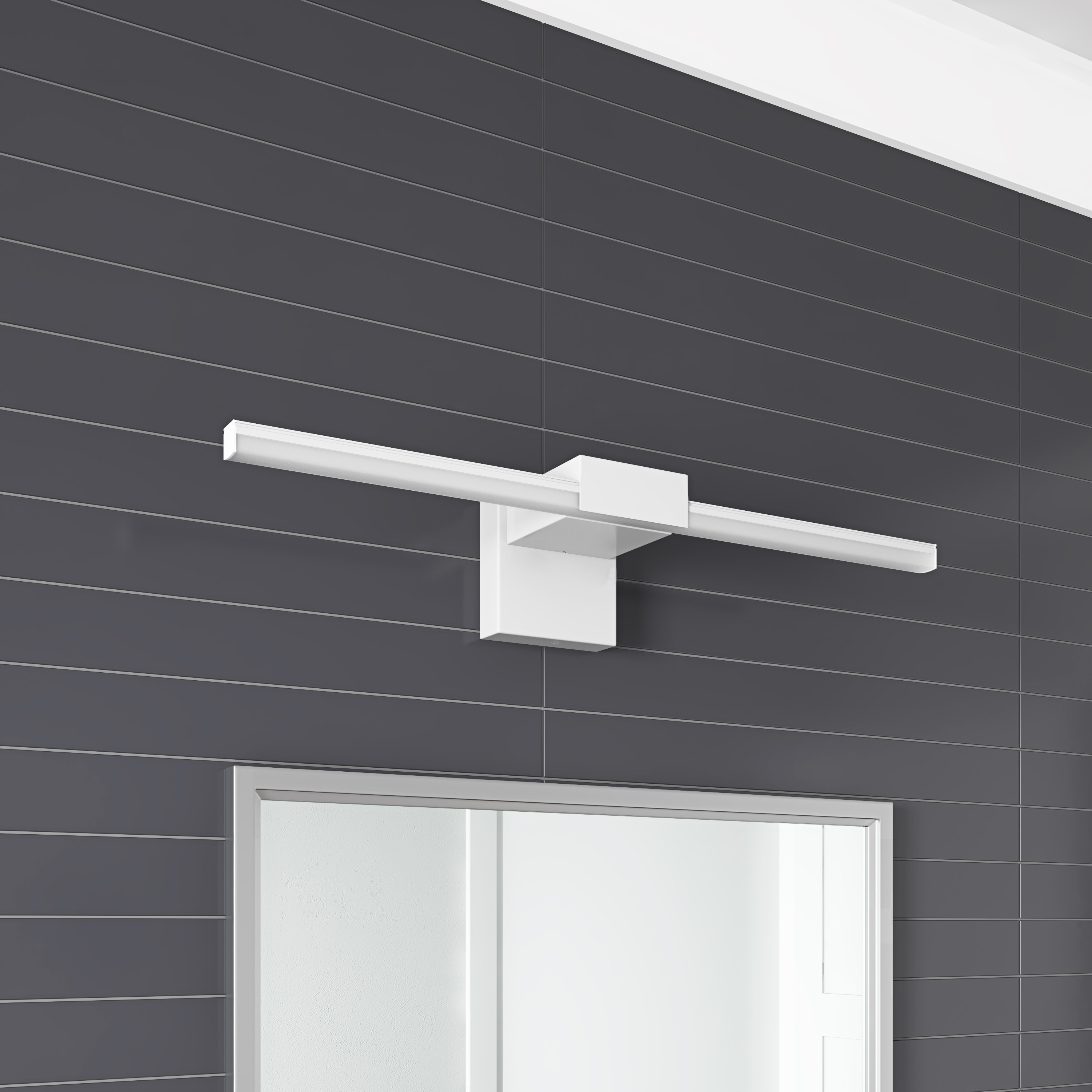 Aiwen AD-W903-WHITE 23.74-in 1 -Light White Integrated LED Modern/contemporary Vanity light