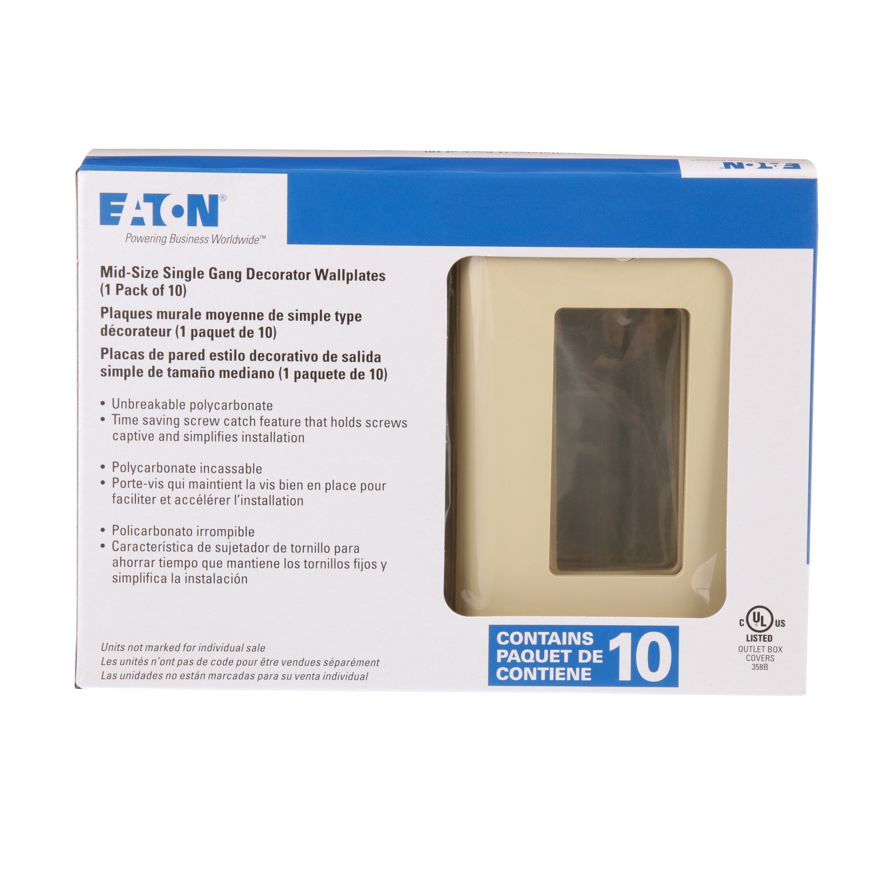 Eaton PJ26V-10-LW Electrical-Wall-Plates - View #7