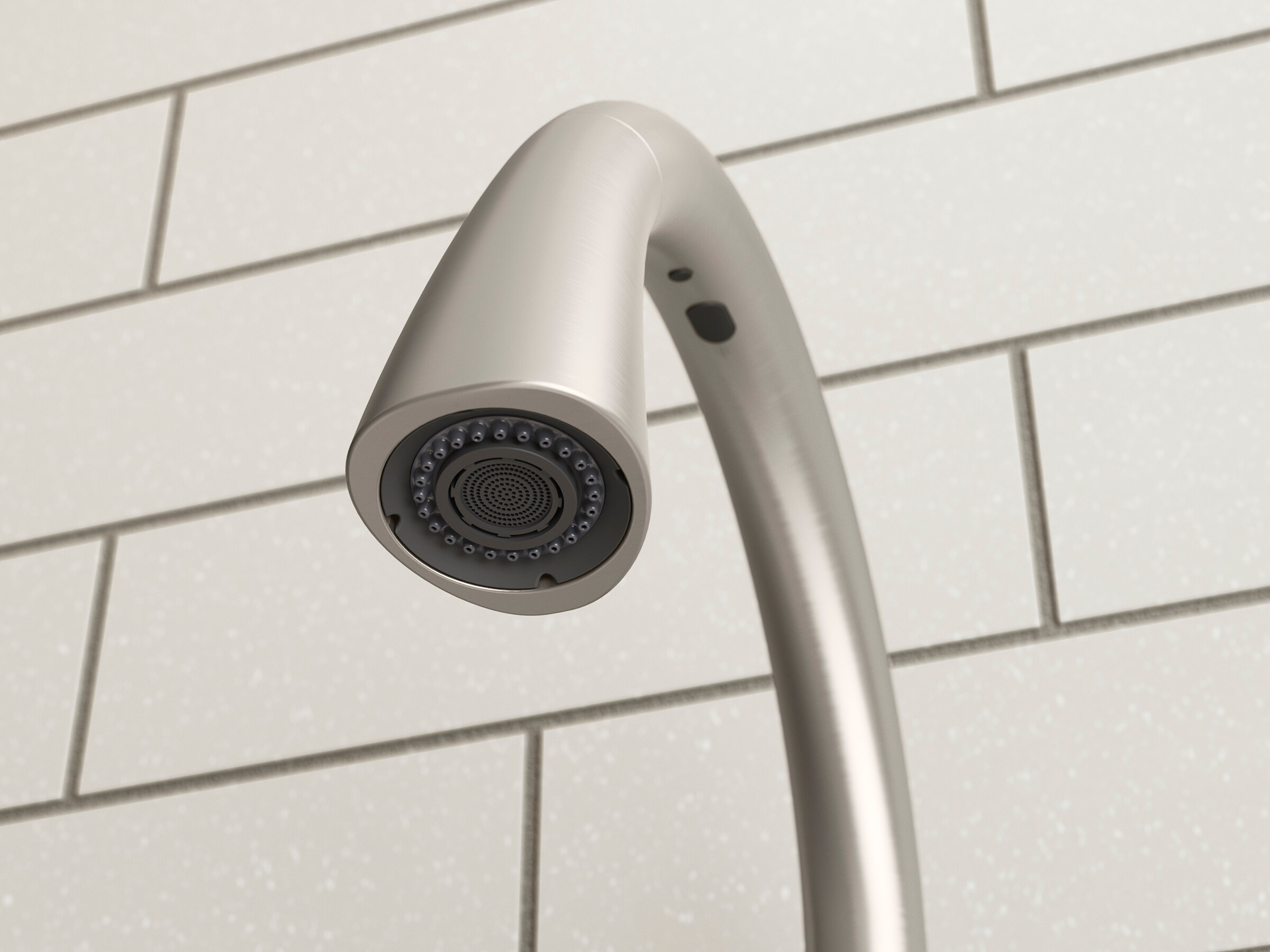 Vibrant Stainless Steel Touchless Pull-Down Kitchen Faucet