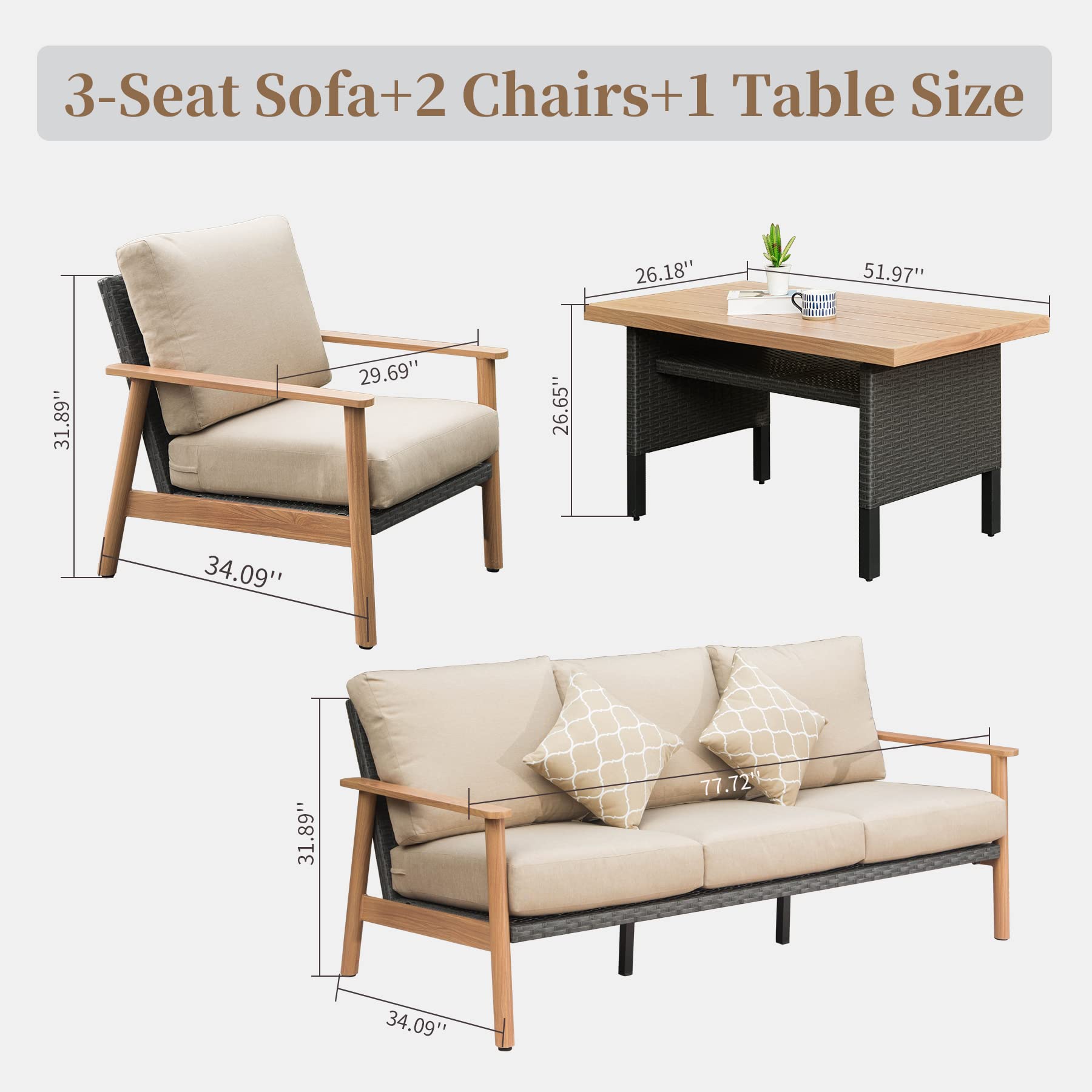 Mondawe MD-CPL-00087 Patio-Conversation-Sets - View #2