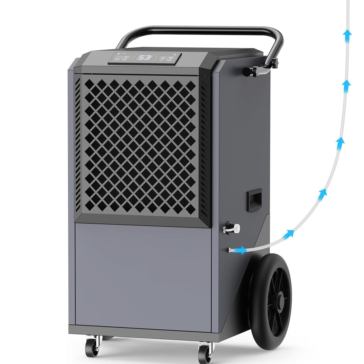 Taoi Fxio 320 Pint Commercial Dehumidifier with Pump Commercial Grade Dehumidifier for Basement 24H Timer 9000 sqft Large Spaces for Industrial 40Gallon Day Auto Defrost 20A Socket