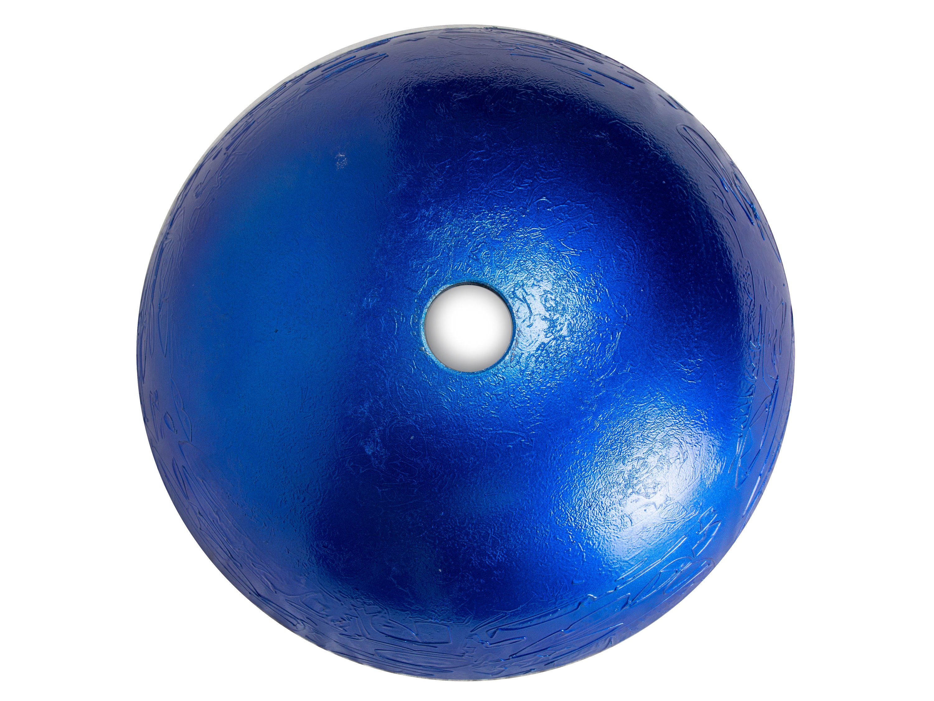 Vibrant Blue Foil Tempered Glass Round Vessel Sink