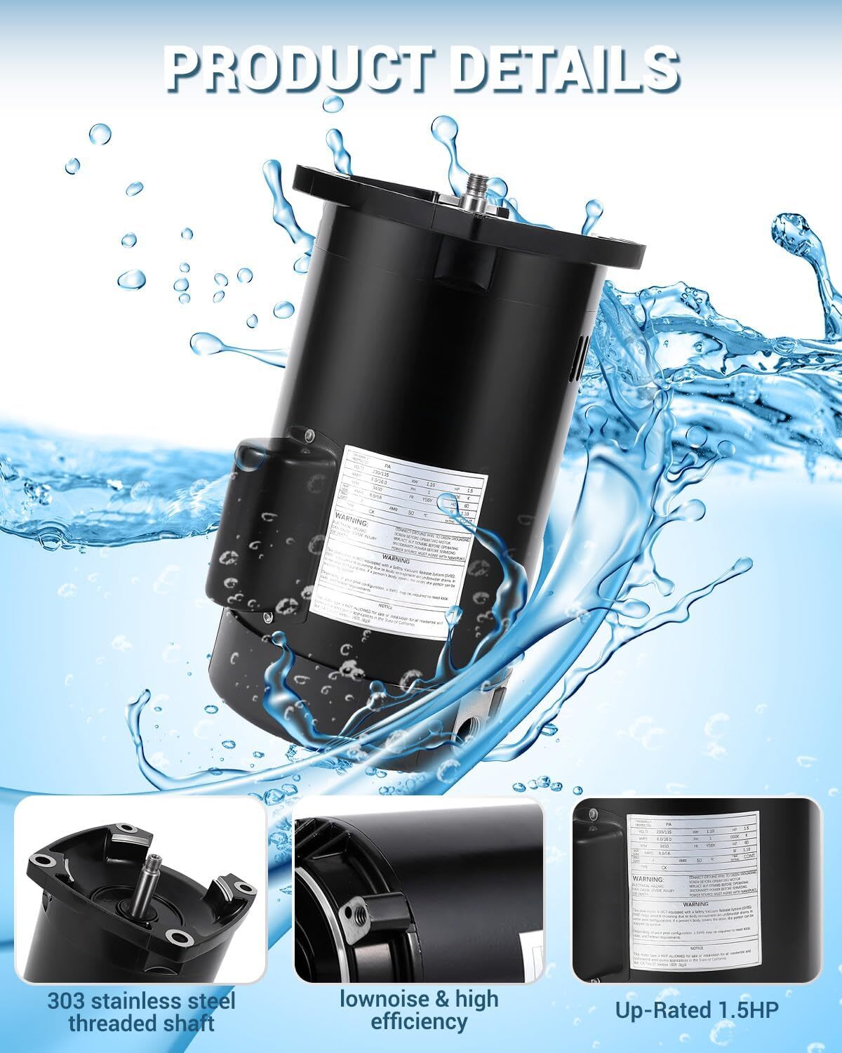 Qeetex GGL-PPG-33DM9FBL Pool-Pumps - View #2