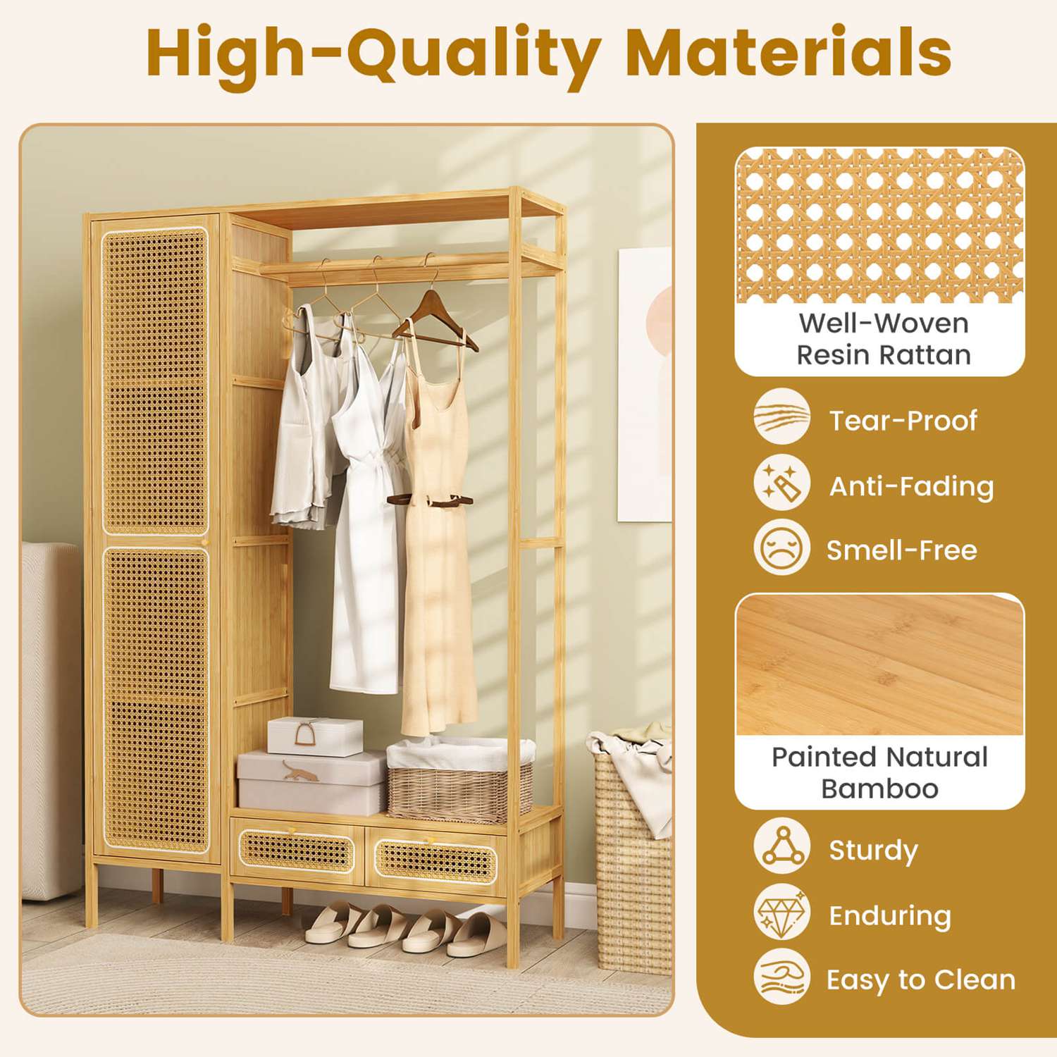 Costway CSHY003987 Coatrack-Stands-Pedestals - View #8
