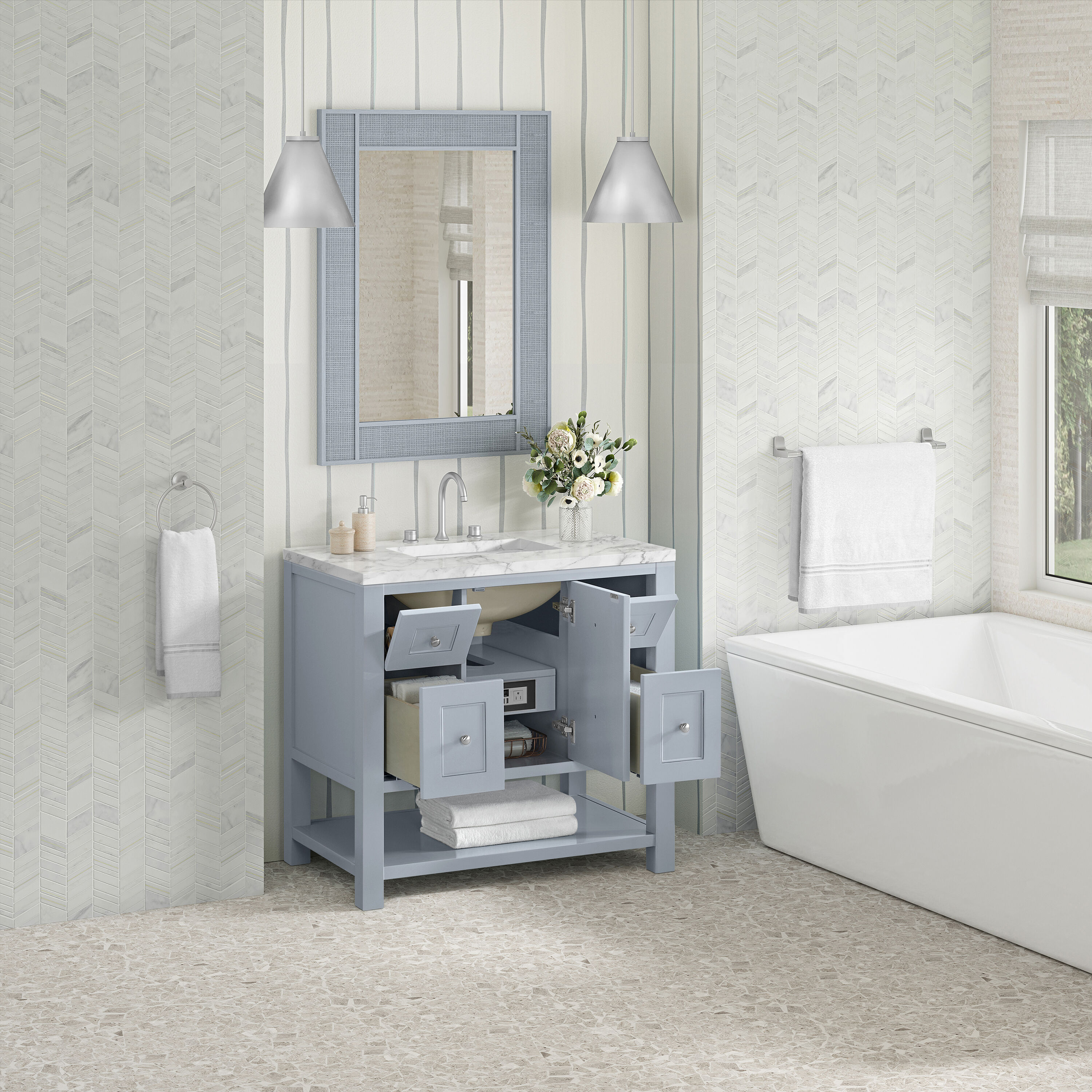 James Martin Vanities 330-V36-SRB-3CAR Bath-Vanity-Combo - View #5