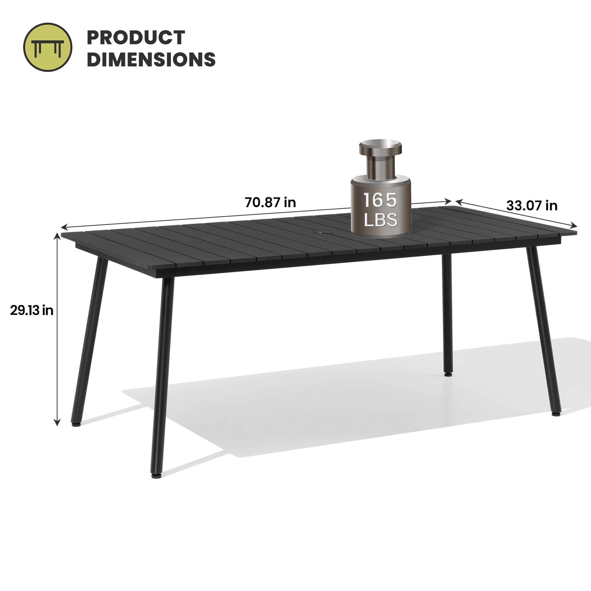 Crestlive Products CL-DC5101BLK-7 Patio-Dining-Sets - View #3