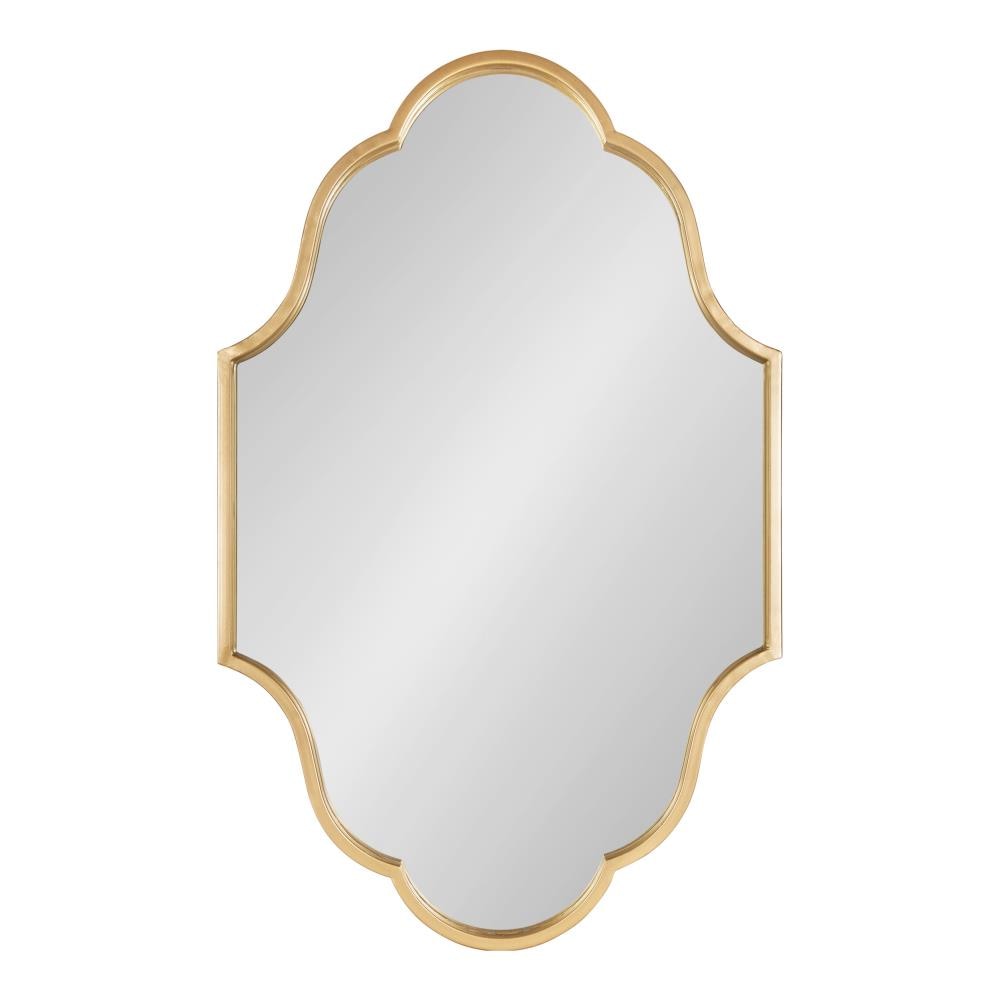 20x30 Gold Kate and Laurel Rowla Framed Wall Mirror