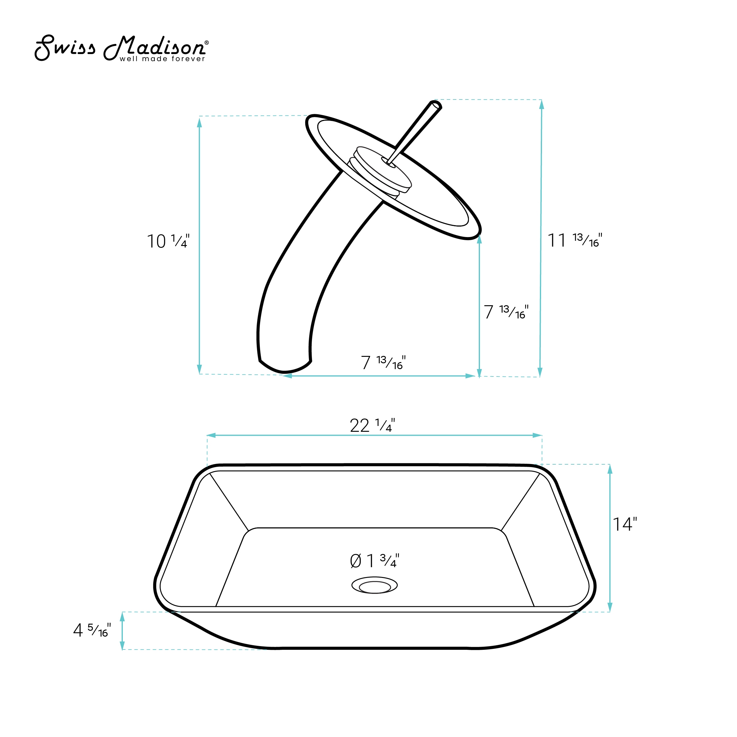 Swiss Madison SM-25-VSVCN08GY Bath-Sink - View #7