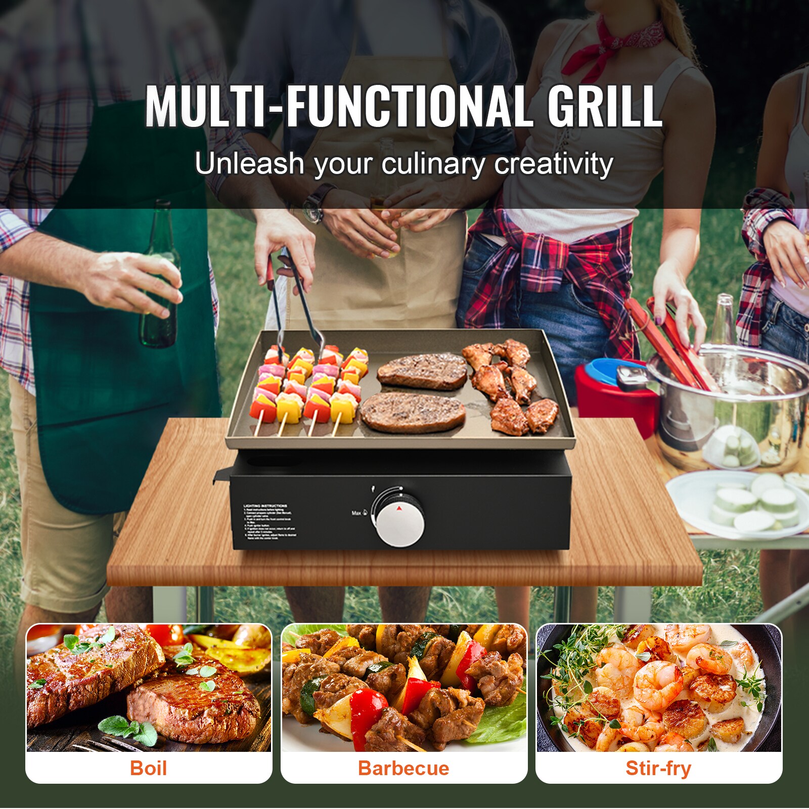 VEVOR ZMXRQBL16YC2OYKADV0 Gas-Grill - View #7