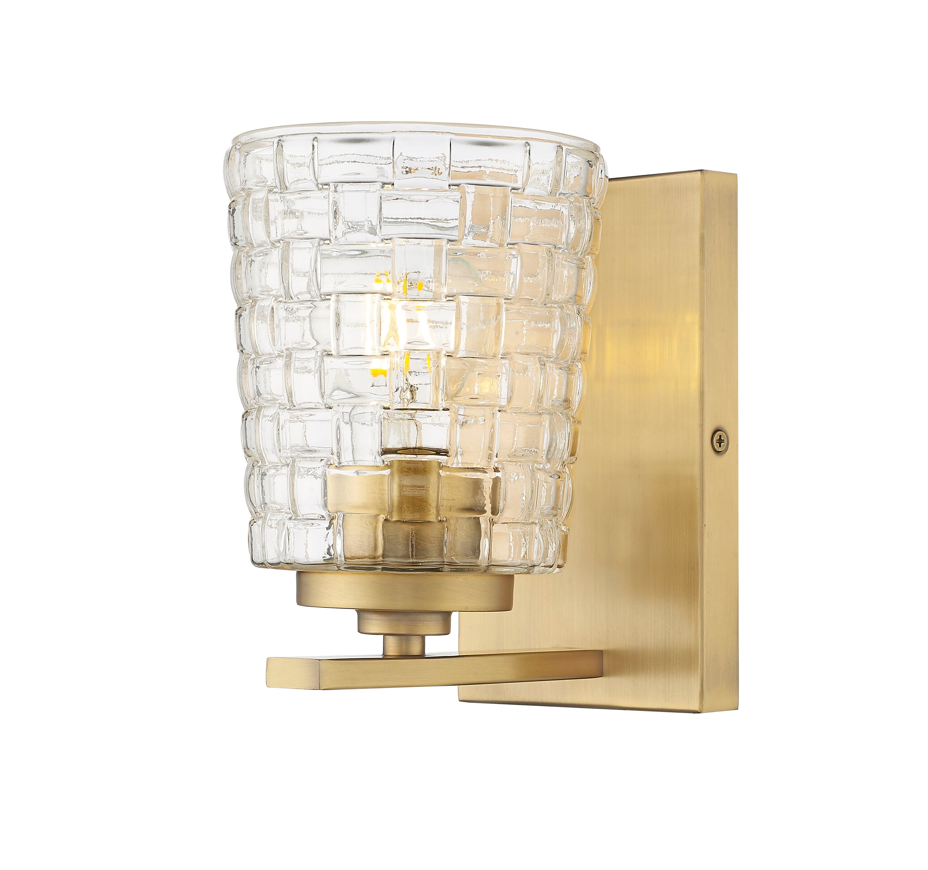 Millennium Lighting 22101-VB Saben 4.7-in W 1 -Light Brushed Brass Transitional Wall Sconce