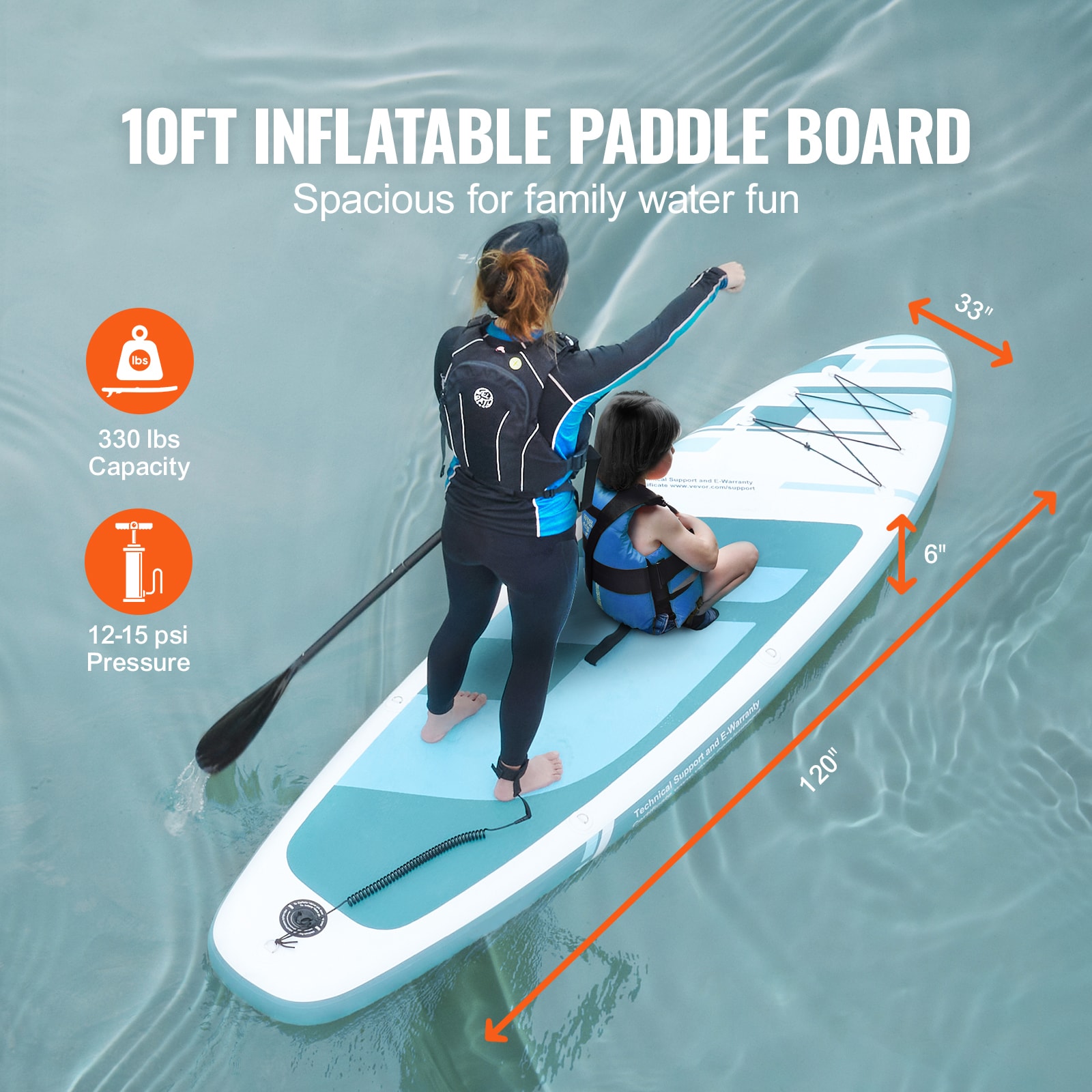VEVOR CQJBPTKPTKBLR6D1UV0 Stand-Up-Paddle-Boards - View #3