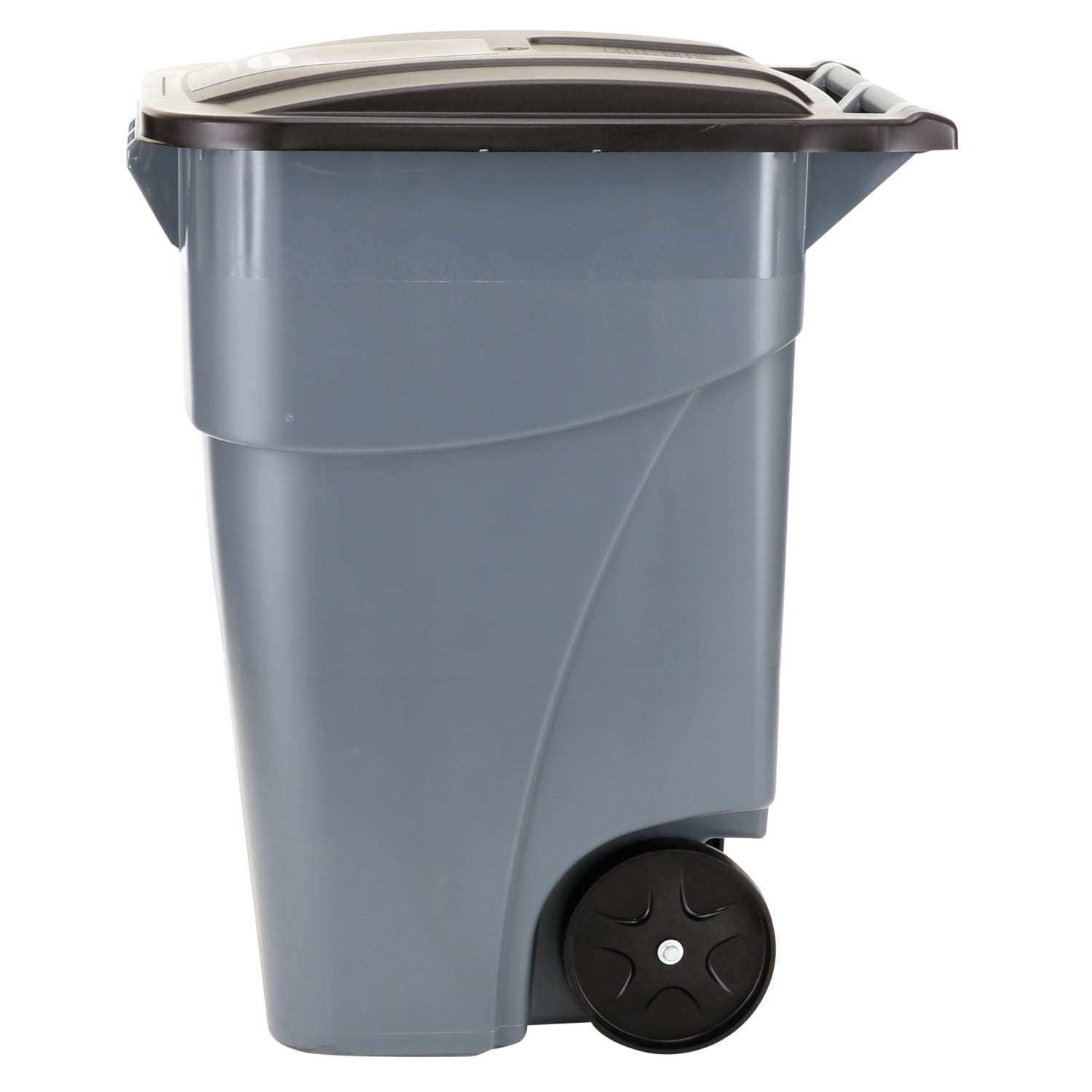 55 GallonPlastic Extra Large & Slim Trash Can with Wheels Combo